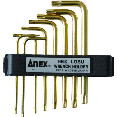 ANEX 638 L-shaped Torx wrench set with holes Set of 8