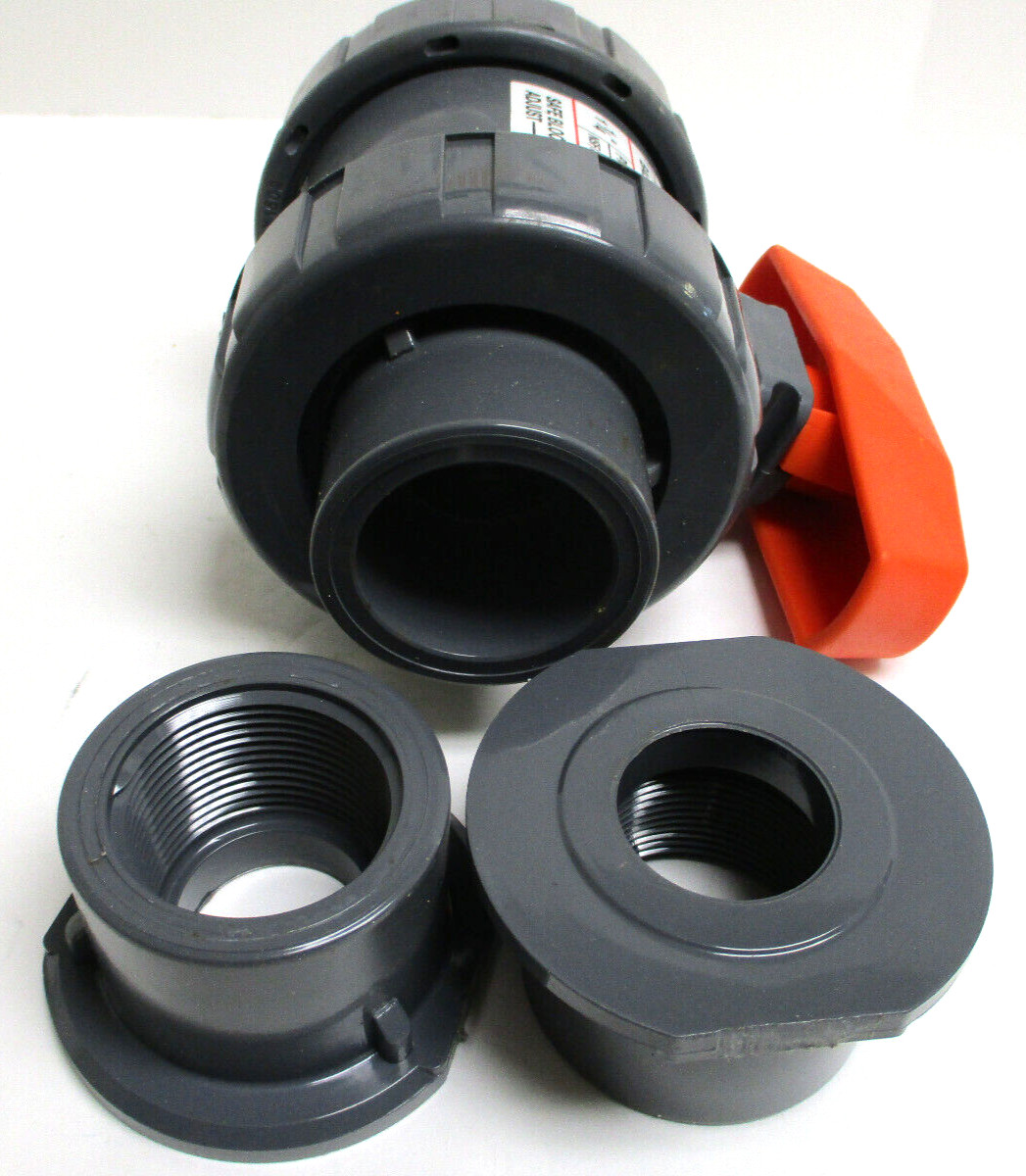 HAYWARD, TB1125STE, 1-1/4″ PVC TRUE UNION BALL VALVE, THREADED & SOCKET, SURPLUS