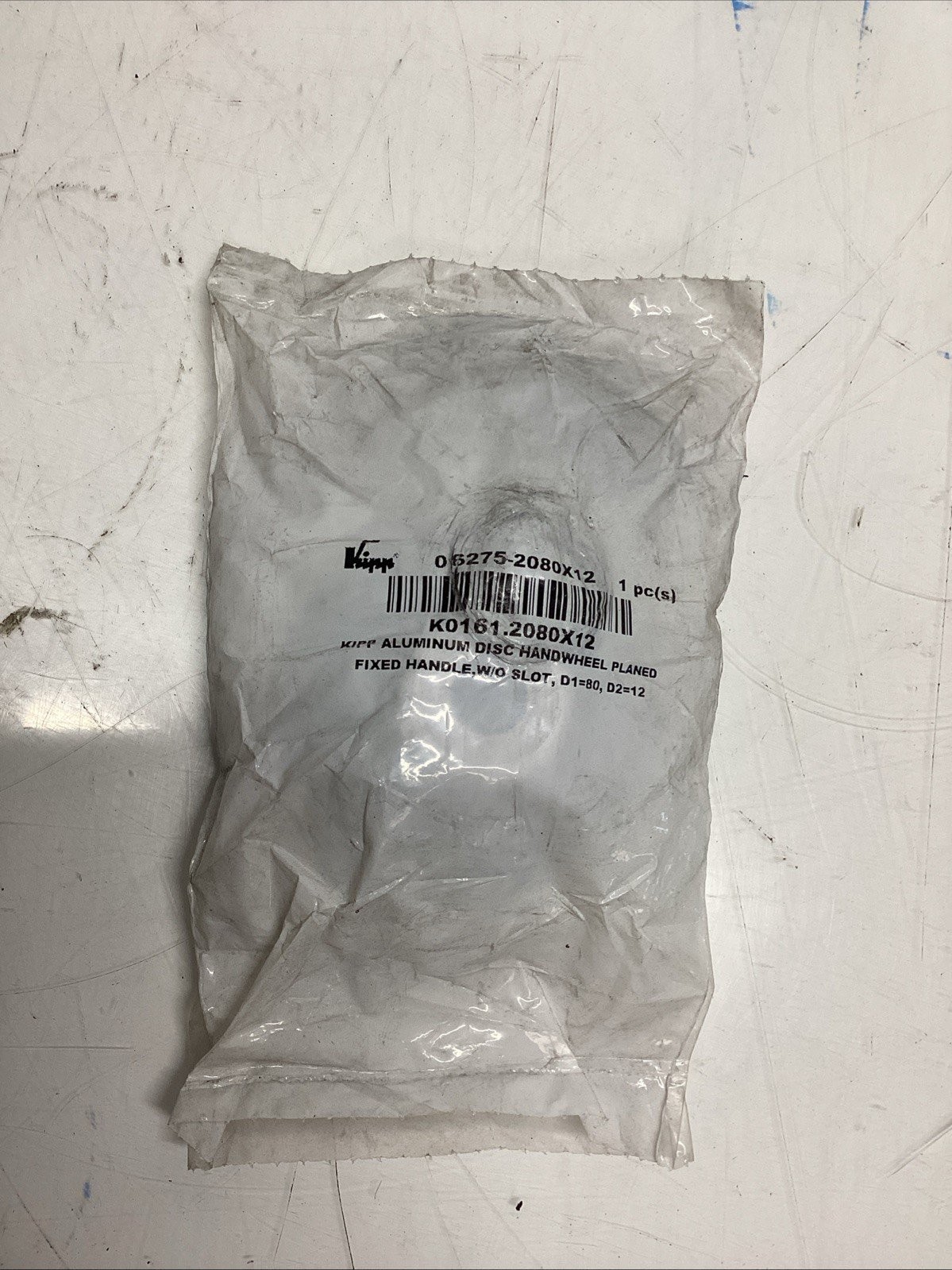 KIPP aluminum disc handwheel K0161.2080X12 P-757