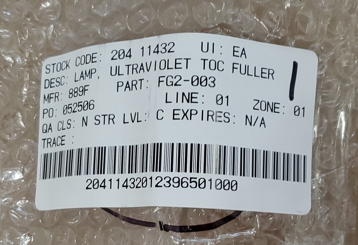 *NEW OLD STOCK* Fuller UltraViolet 1013 Hg Lamp FG2-003 F27-12 4-Pin + Warranty!