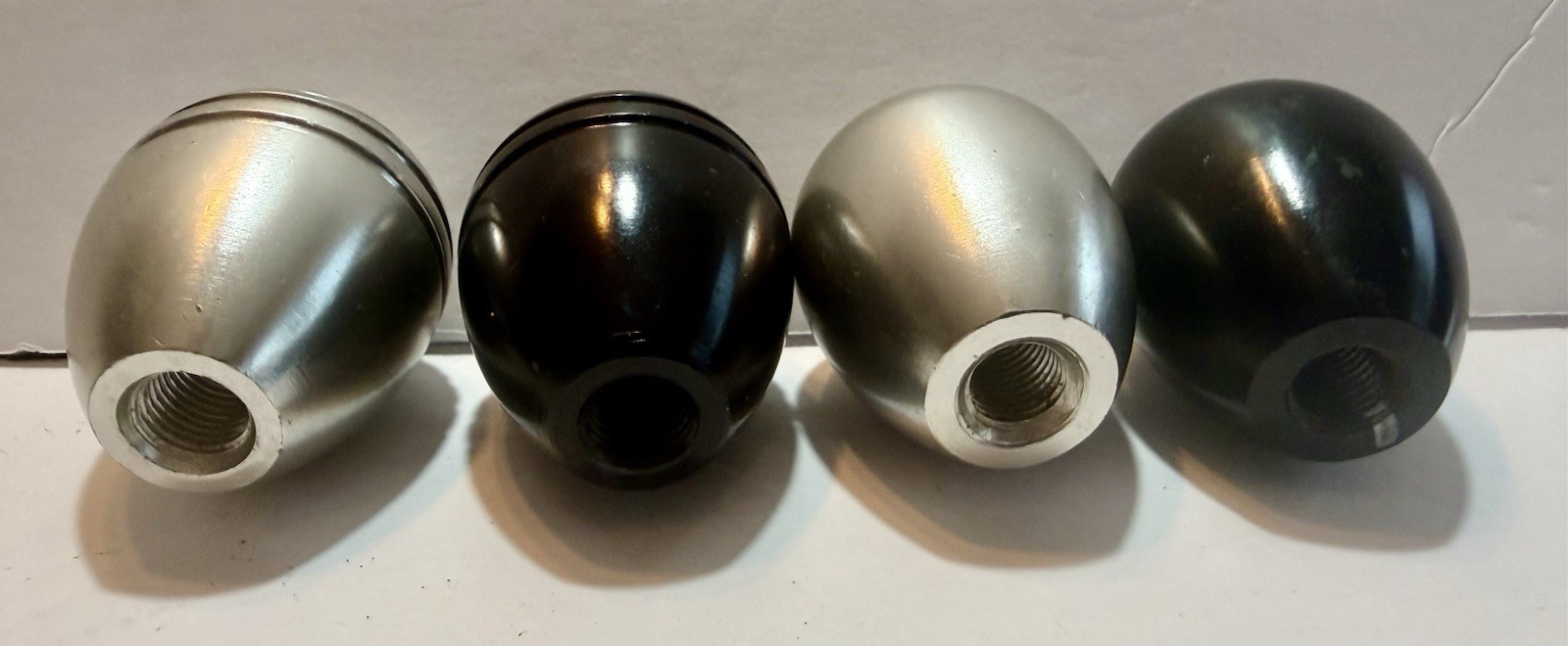 Vintage Lot 19 Machinery / Auto Knobs Machined Aluminum 3/8-24 Threaded 2.5 Oz.