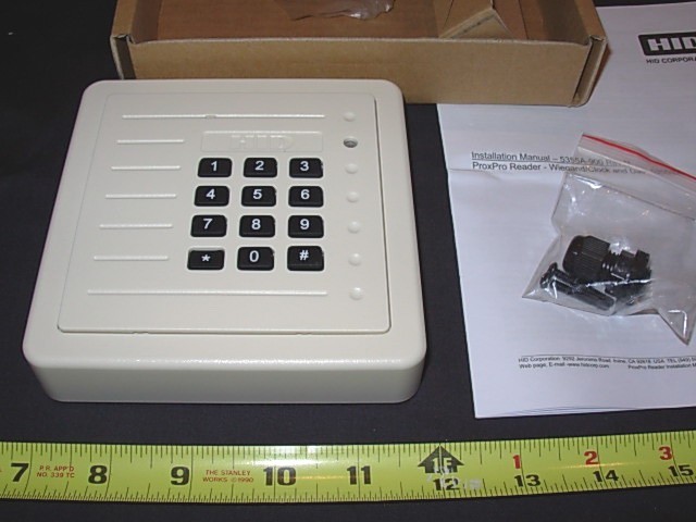 1x 5355ABK00-A1212 HID ProxPro II Reader with Keypad