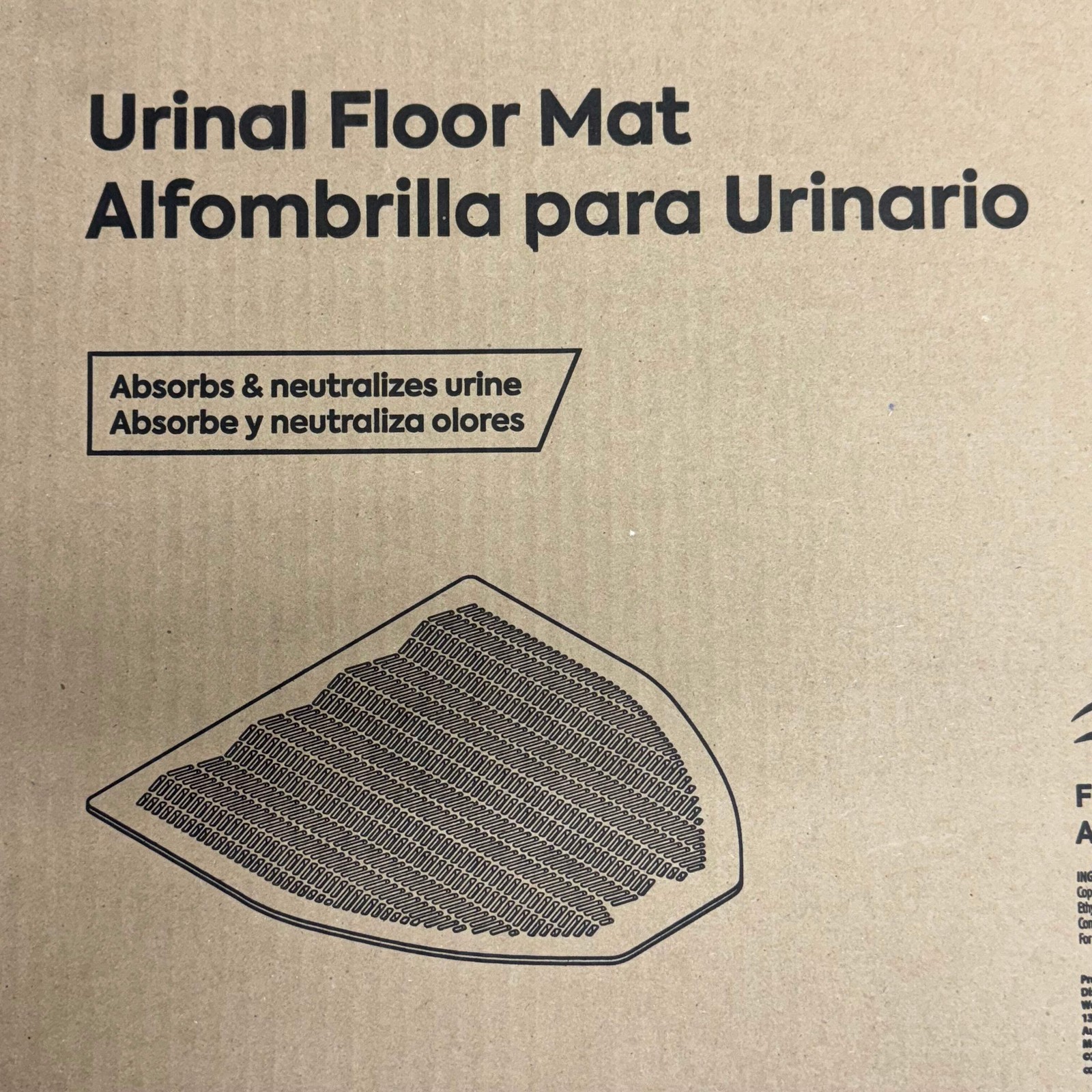 COASTWIDE PROFESSIONAL (6 Pcs) Urinal Floor Mat 20″ x 17.5″ Black
