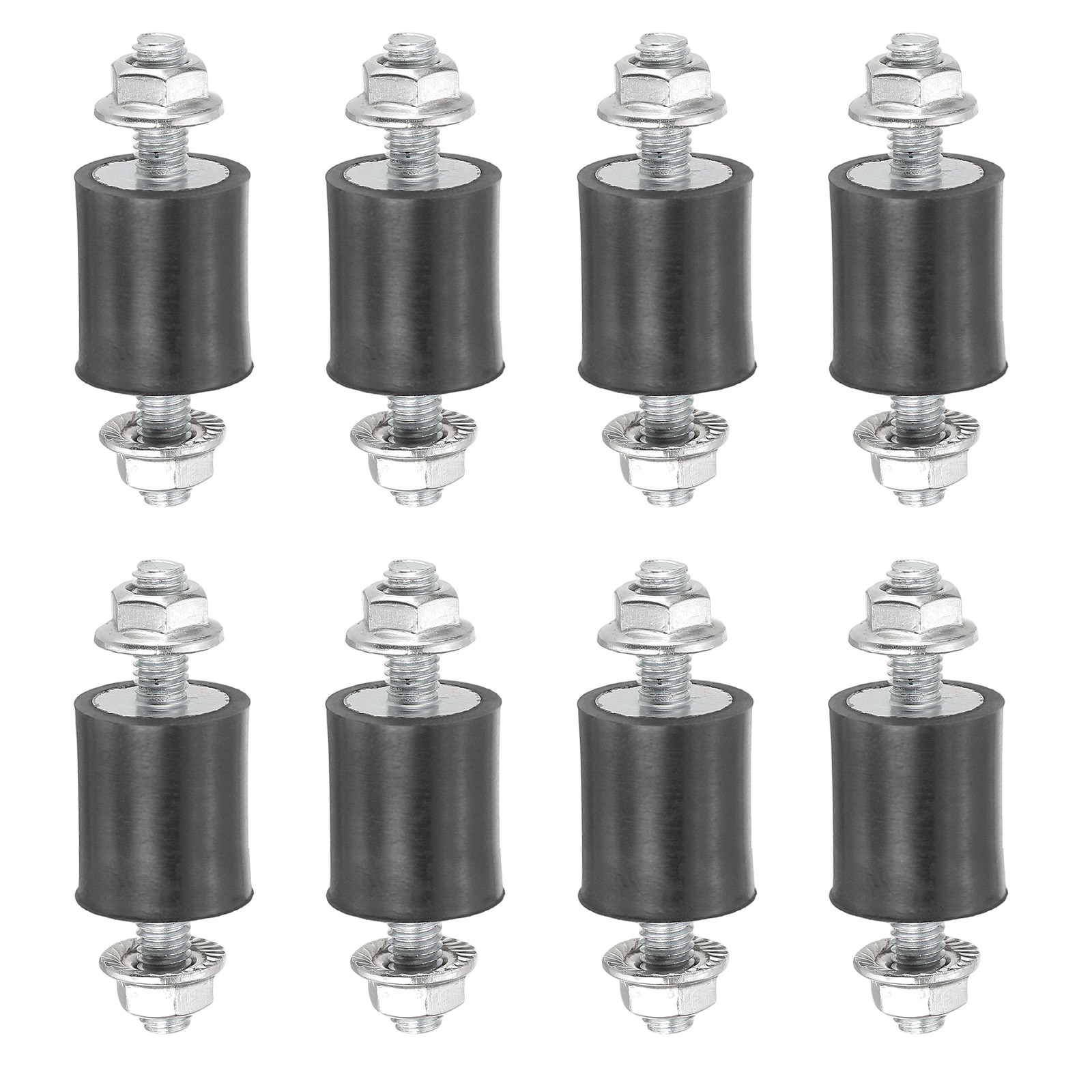 M4-15x8mm Rubber Isolator Mounts Vibration Studs Shock Absorber 8Pcs, (28mm)