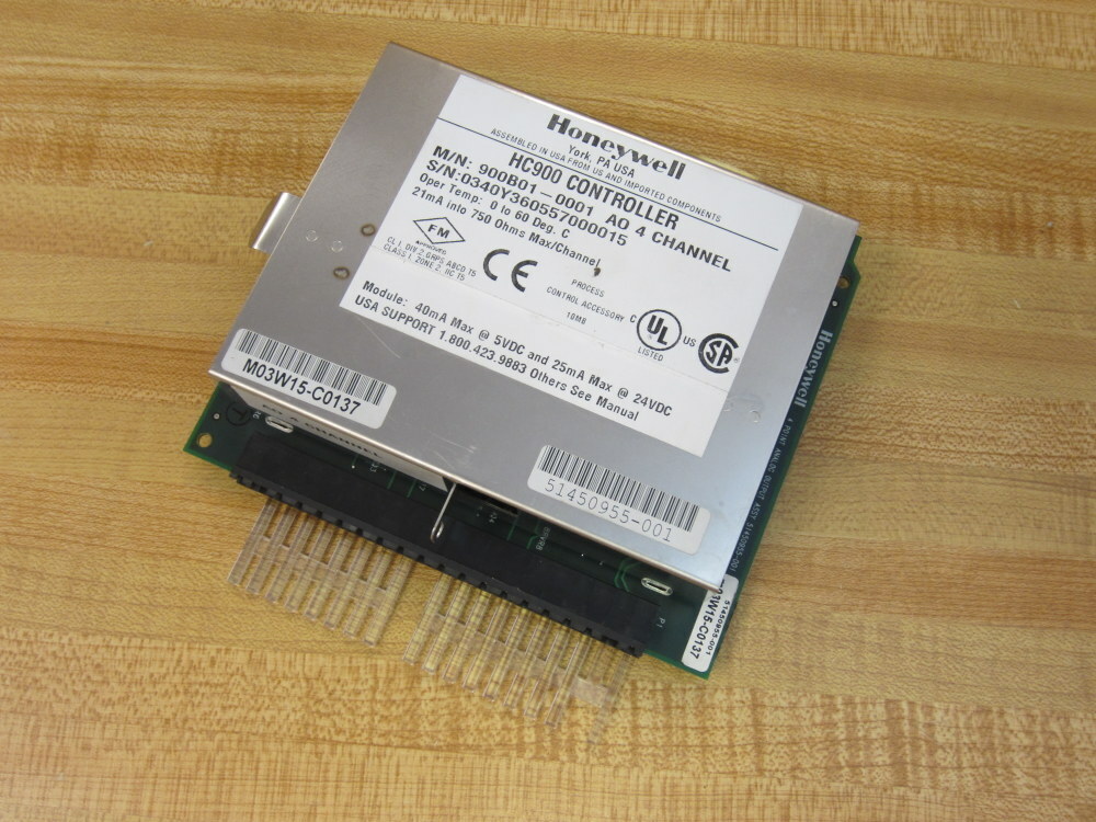 Honeywell 900B01-0001 HC900 4-Pt.Analog Output Module 900B010001