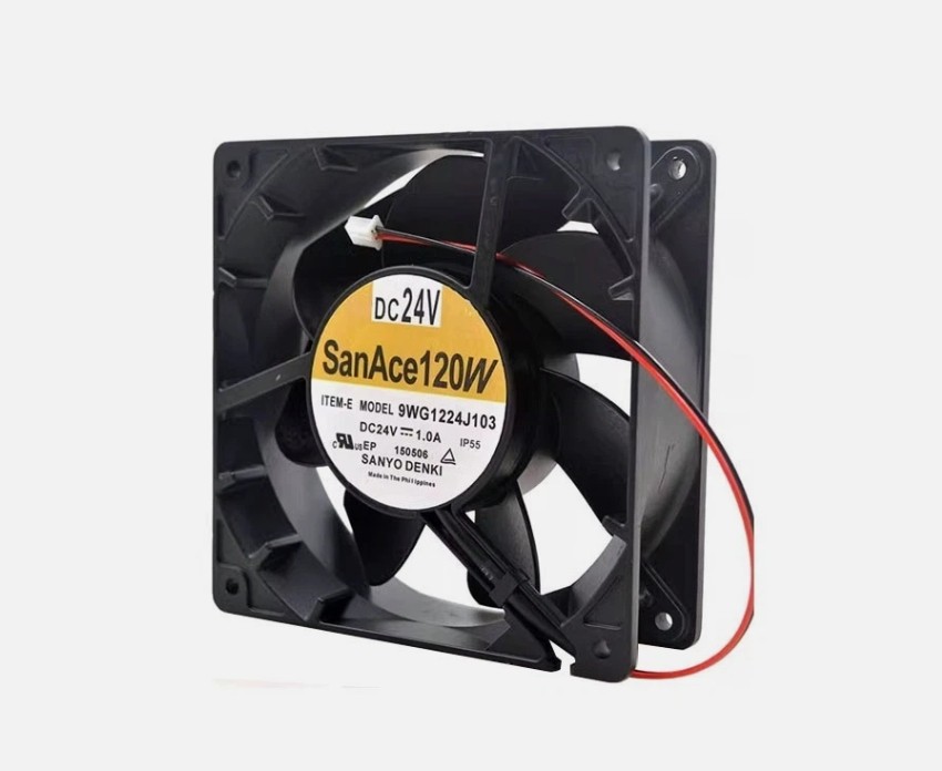 1 pcs Sanyo Fan 9WG1224J103 DC24V 12038 12CM 2 Pin inverter cooling fan