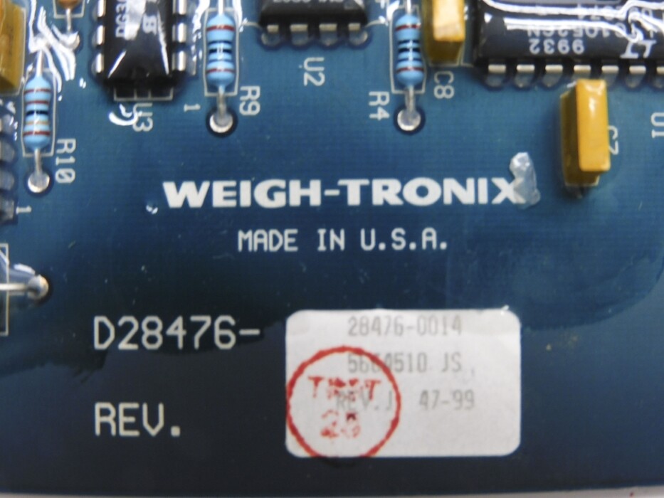 WEIGH-TRONIX 28476-0014 REV. J NSNP