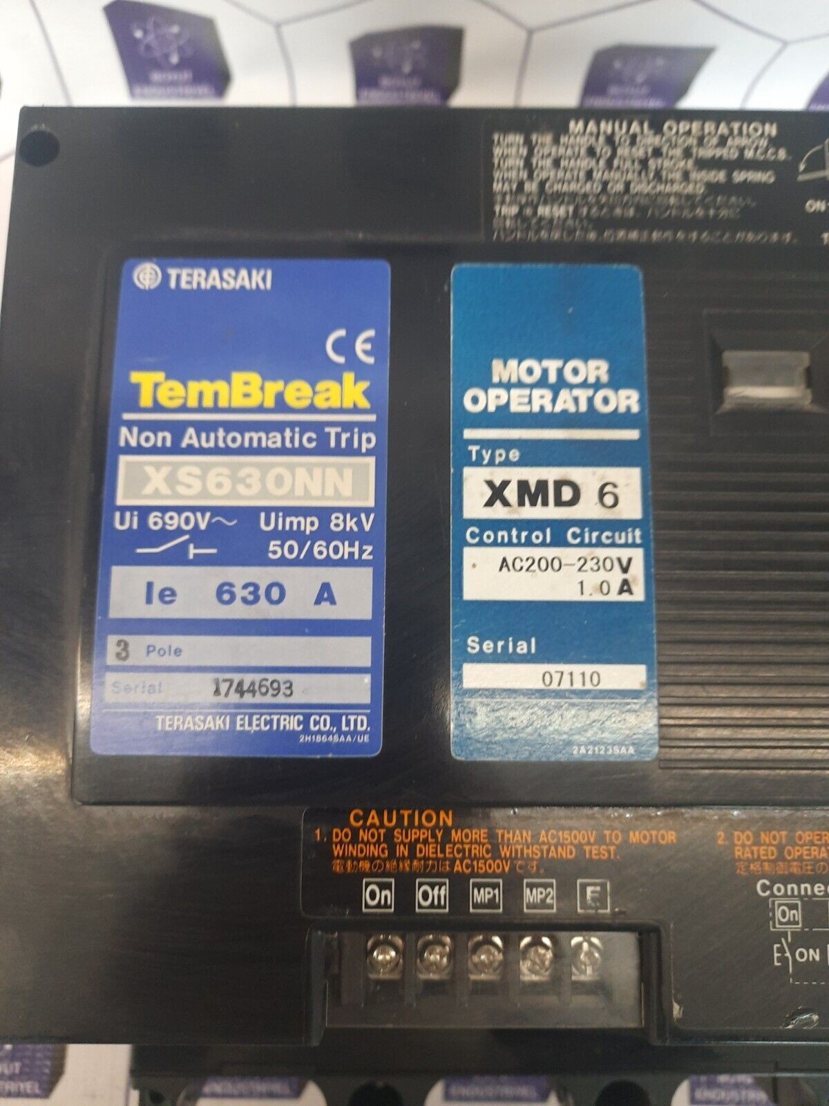 TERASAKI XS630NN / XMD 6 MOTOR OPERATOR