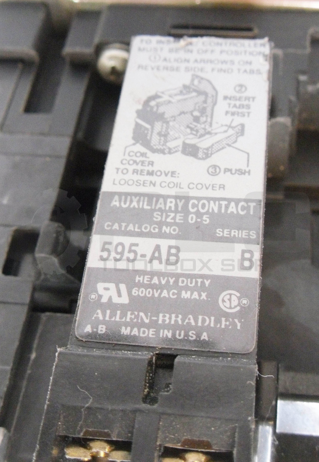 ALLEN BRADLEY 509-BOD /B W/ CB236 W/ 42185-800-01 W/ 595-AB /B W/ (3) W52