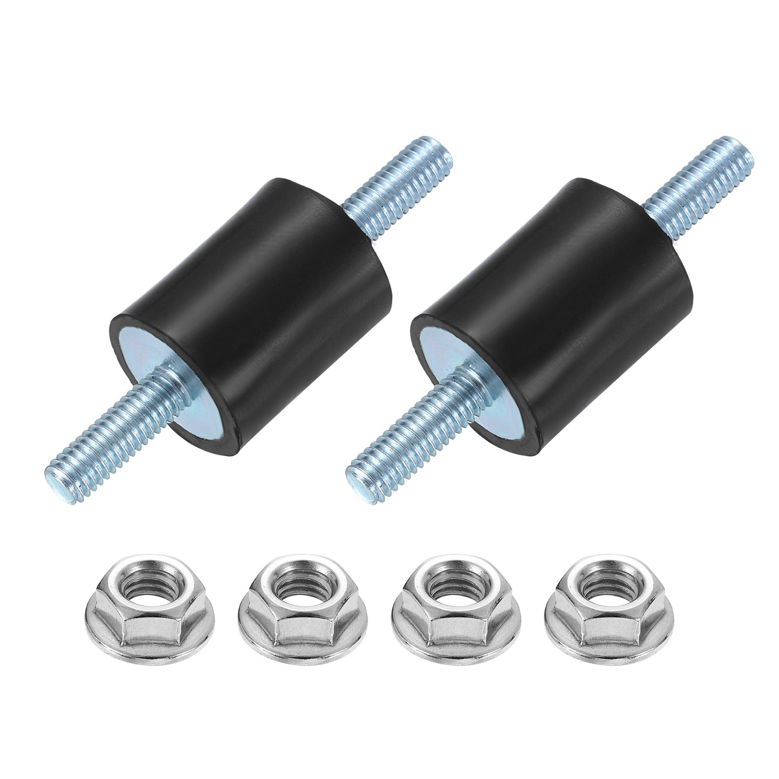 2Pcs M6 x 18mm Rubber Mounts, 25 x 20mm Rubber Vibration Isolator with Nuts