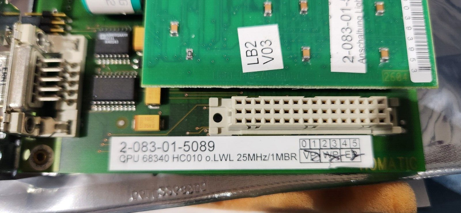 Homag CPU CIRCUIT BOARD 68340 HC010 2-083-01-5089 / 5081 Flash Refurb Homatic
