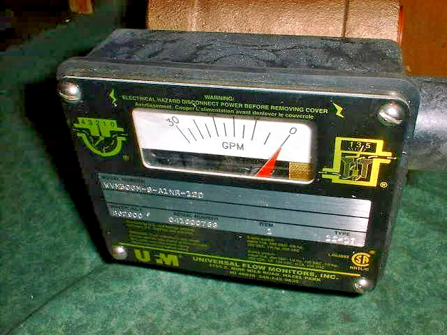 Universal Flow Monitors Inc. – 0-30 GPM Meter # WVM30GM-8-A1NR-12D (31628-L1)