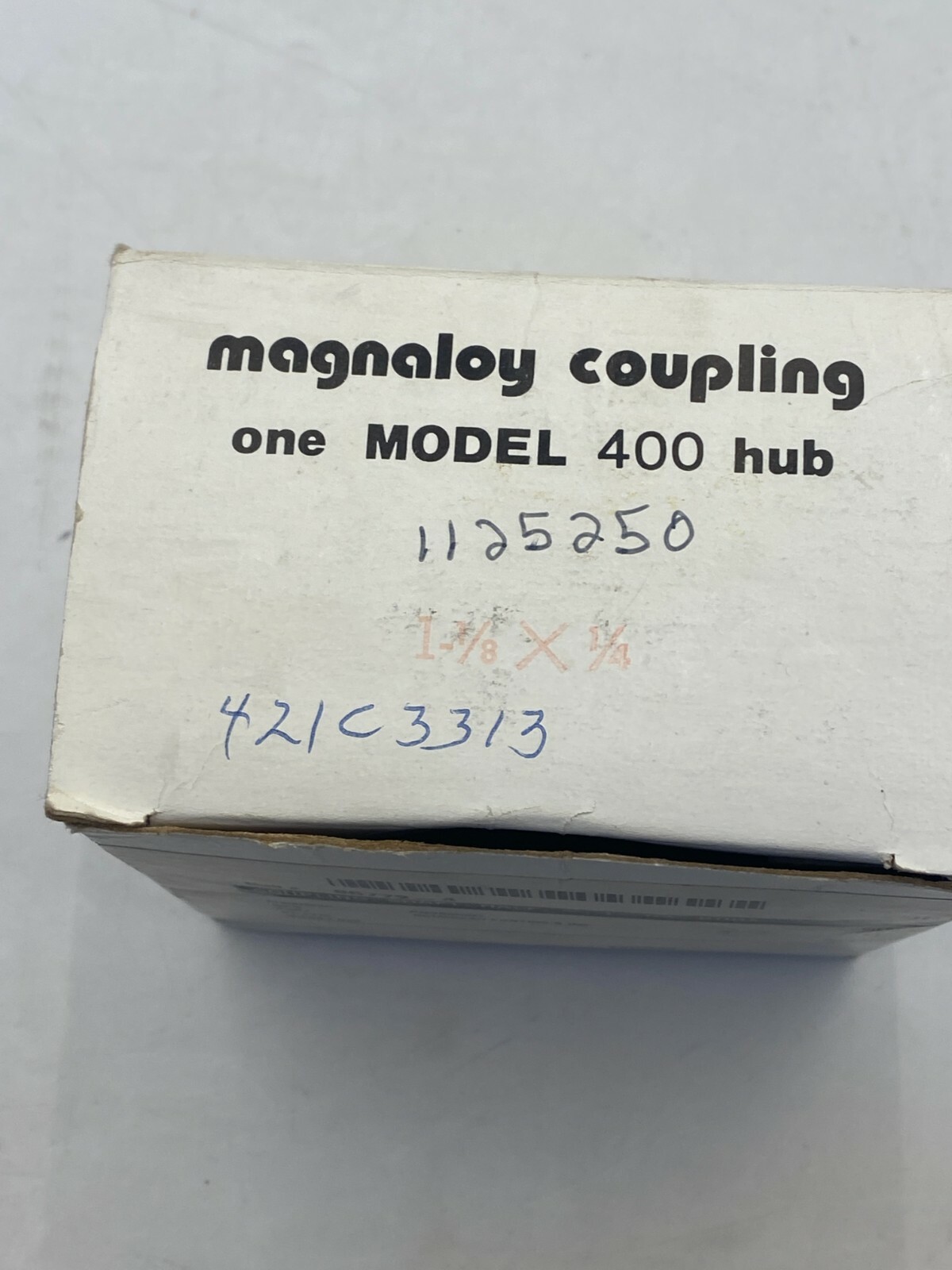 MAGNLOY MODEL 400 COUPLING HUN 1″BORE1-1/8X1/4 NIB