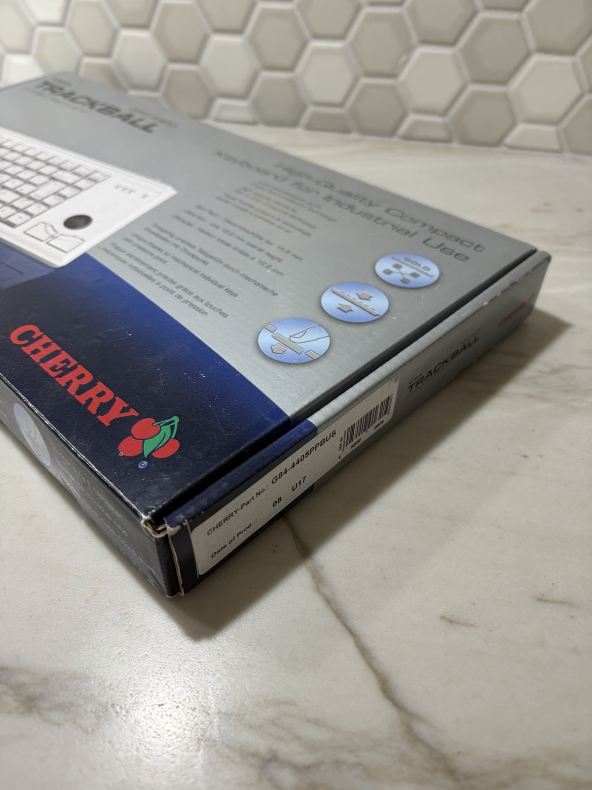 Cherry G84-4405PPBUS G84-4400 Ultraslim Trackball Keyboard