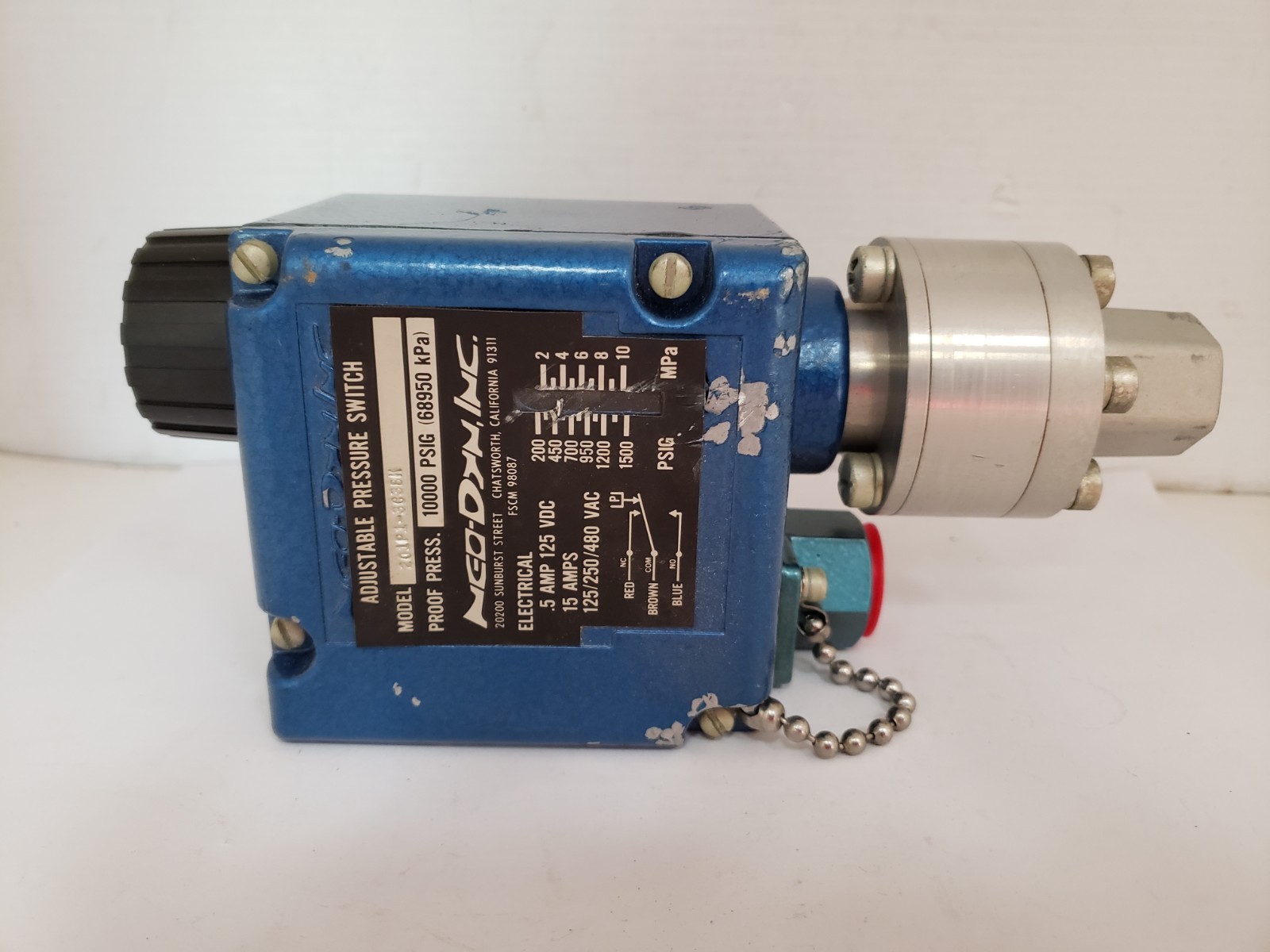NEO-DYN 201P1-3C3BK PRESSURE SWITCH 200-1500PSI