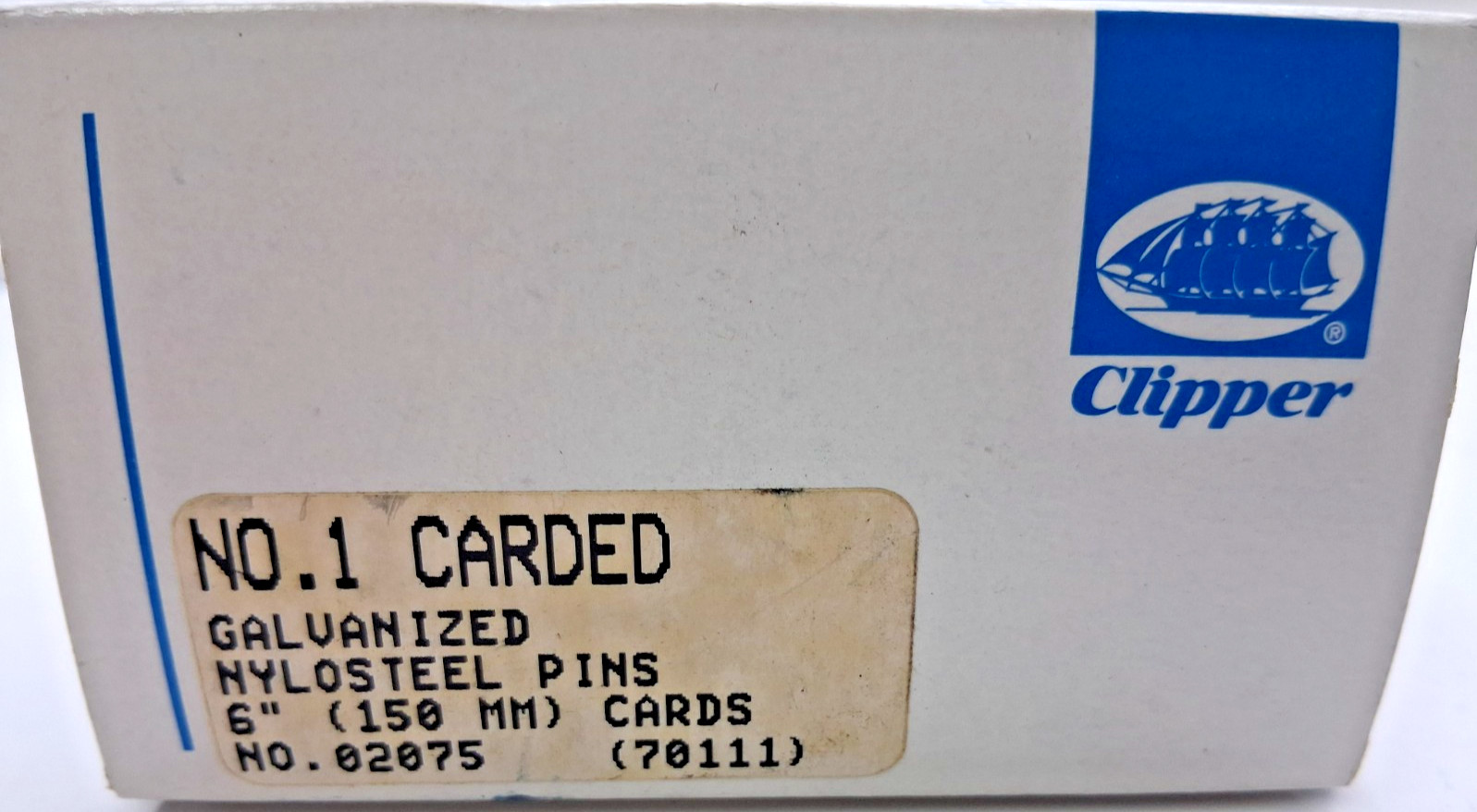 Clipper 70111 6″ NO.1 Carded Belt Fasteners – 5 1/2 Boxes (100+ pcs)