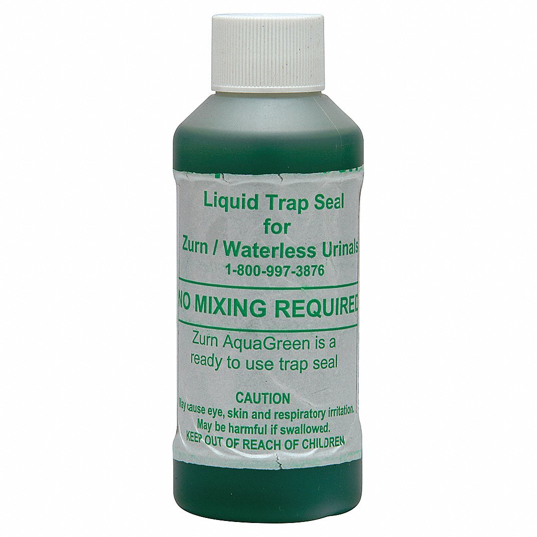 Zurn ZGS-4OZ, AquaGreen Waterless Urinal Sealant, 4 oz, No-Mix Liquid Trap Seal