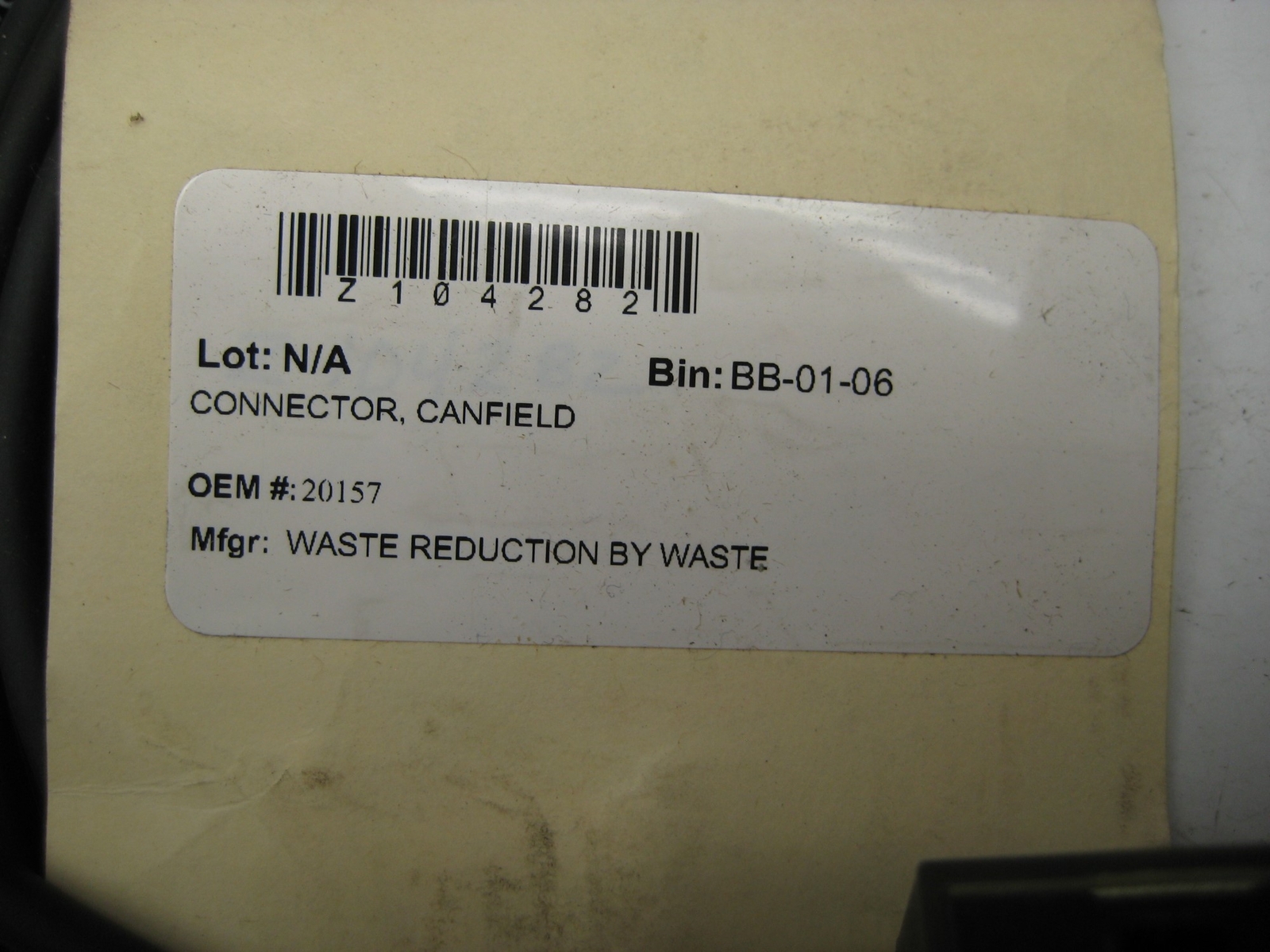 CANFIELD CONNECTOR Z104282 CABLE UNMP
