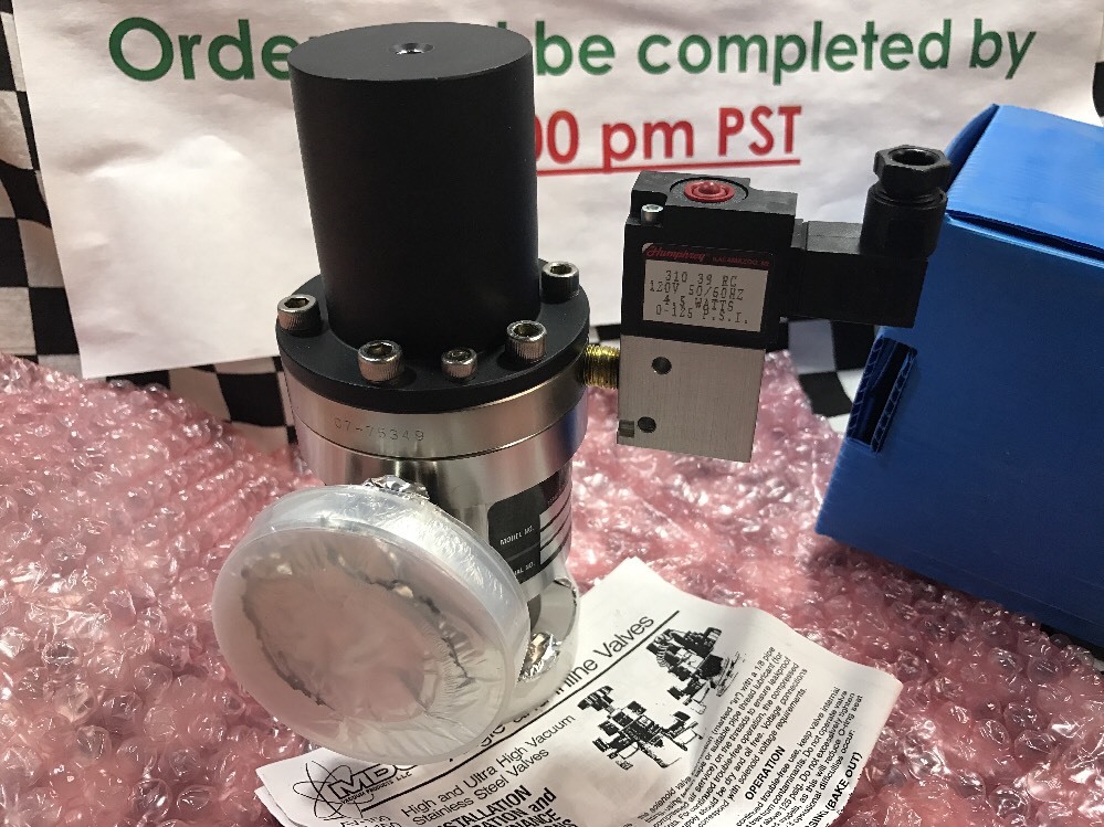 MDC Angle Valve 1.5″ HV Pneumatic 2-3/4″ CF, AV-150-P & Humphrey 31039RC
