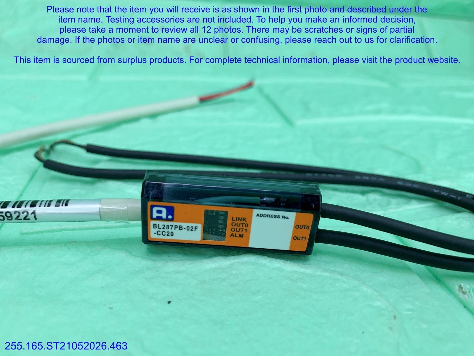 AnyWireASLINK BL287PB-02F-CC20 NEW missing Box Cable as in photos, sn:9221, DHL