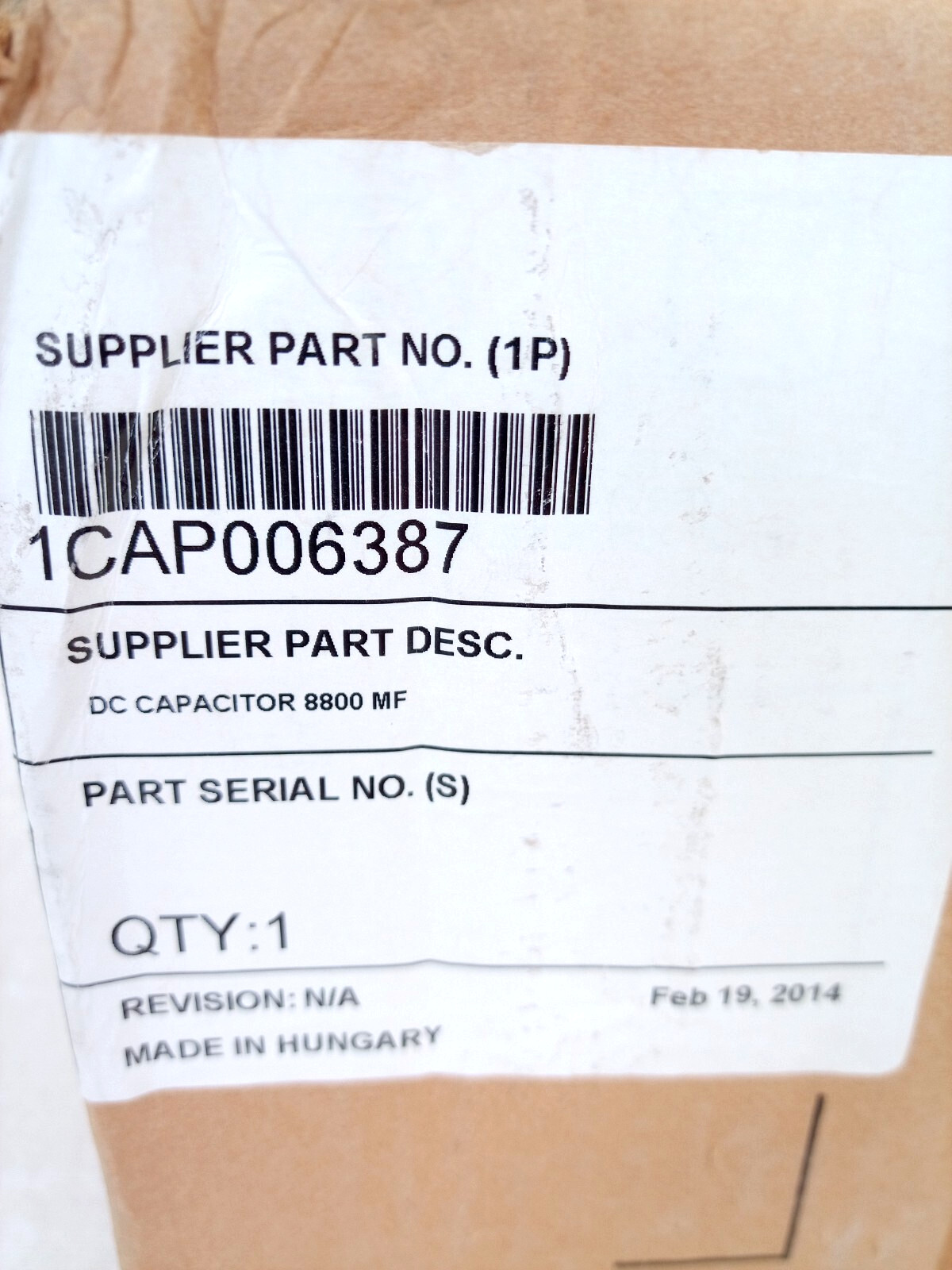 APC Schneider DC Capacitor 8800 MF (1CAP006387) EPCOS B43584-S9888-M1