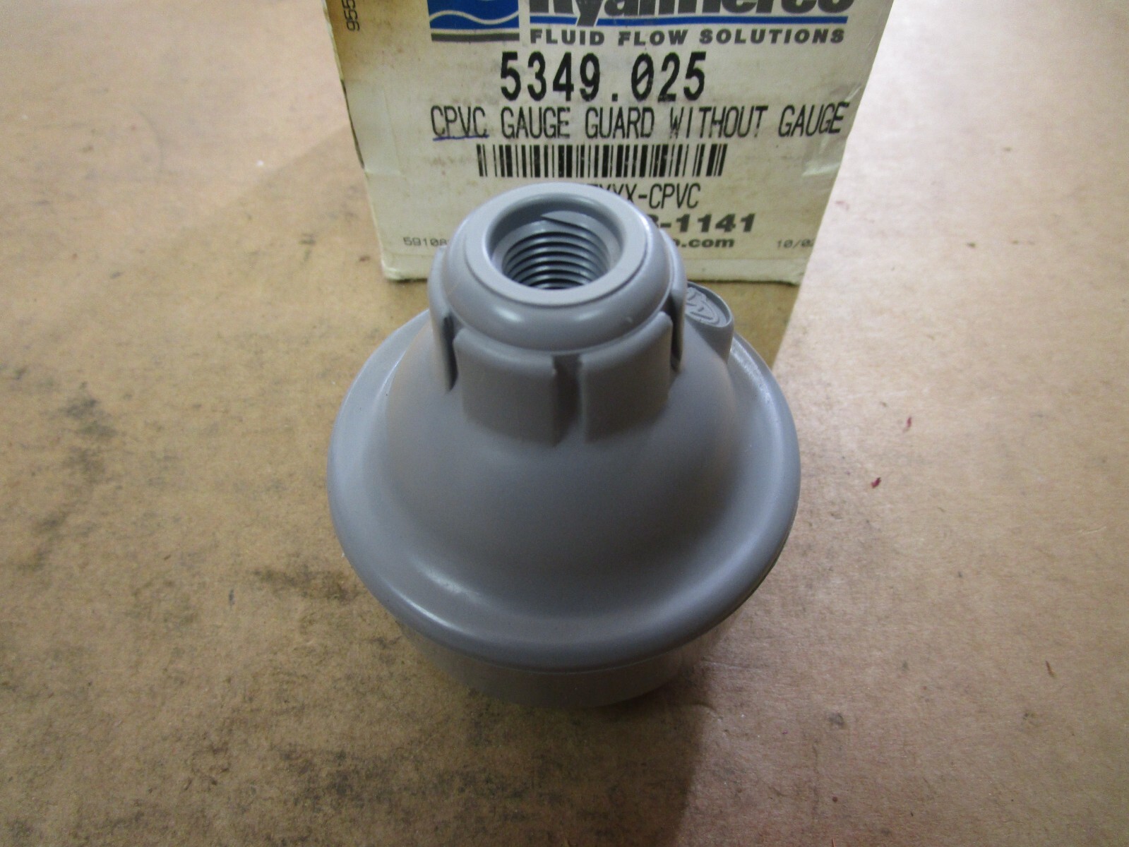 NEW RYAN HERCO CPVC GAUGE GUARD W/O GAUGE GI25TXXX-CPVC 1/4″ NPT X 1/2″ NPT