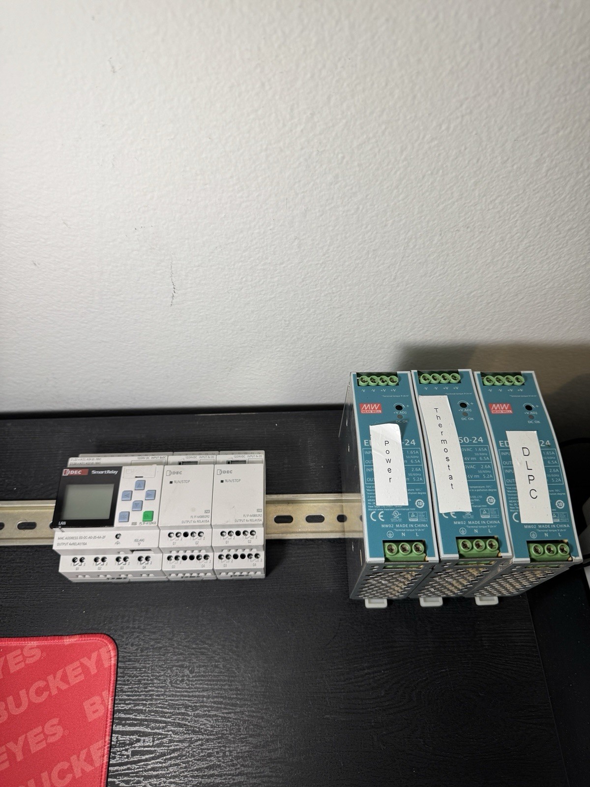 LOT IDEC FL1F-H12RCE Smart Relay PLC + 2x M08B Modules + 3x Mean Well EDR-150-24