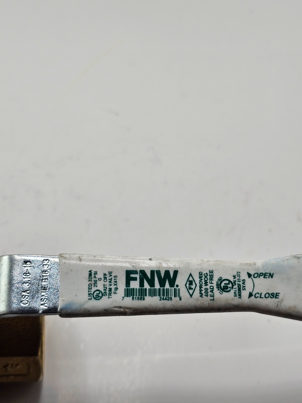 FNW FNWX415G SHUTOFF TRIM VALVE 1″ 125G-5G CW510L DN25 PN40 1/2psig 400WOG