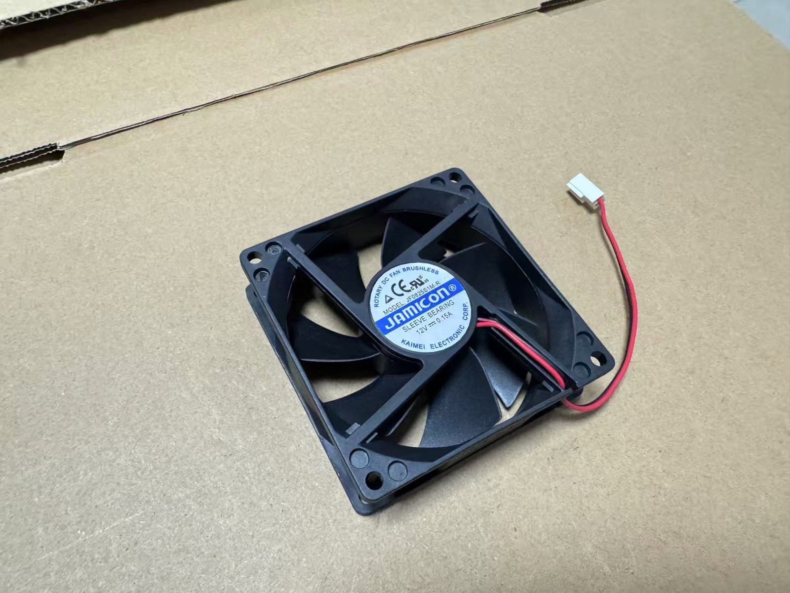 JAMICON JF0825S1M-R DC12V 0.15A 8cm 8025 silent case fan 2pin