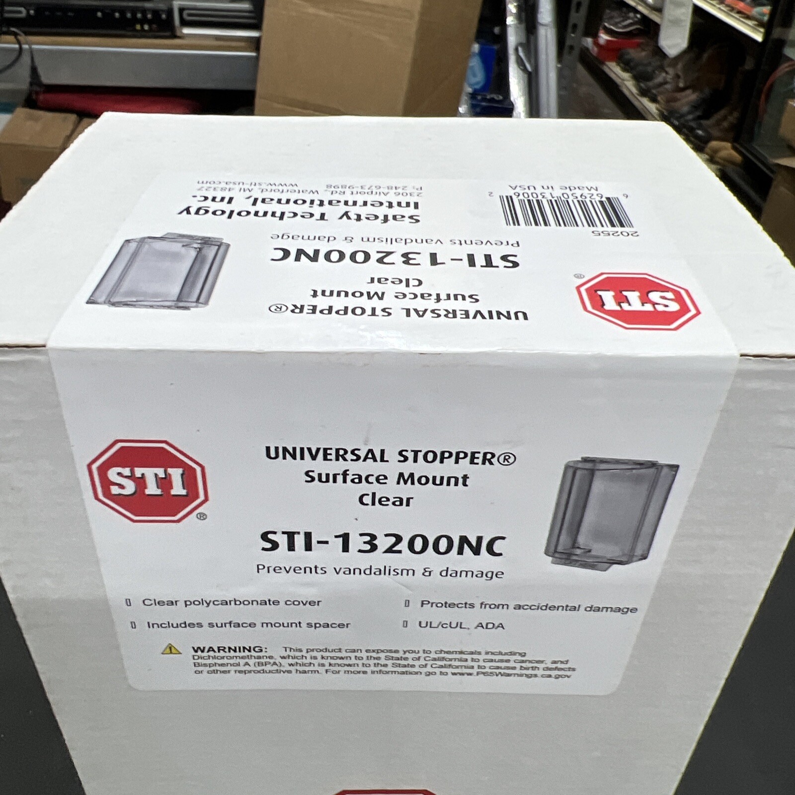 Safety Technology International STI-13200NC, Enclose Protective Cover Box Wear