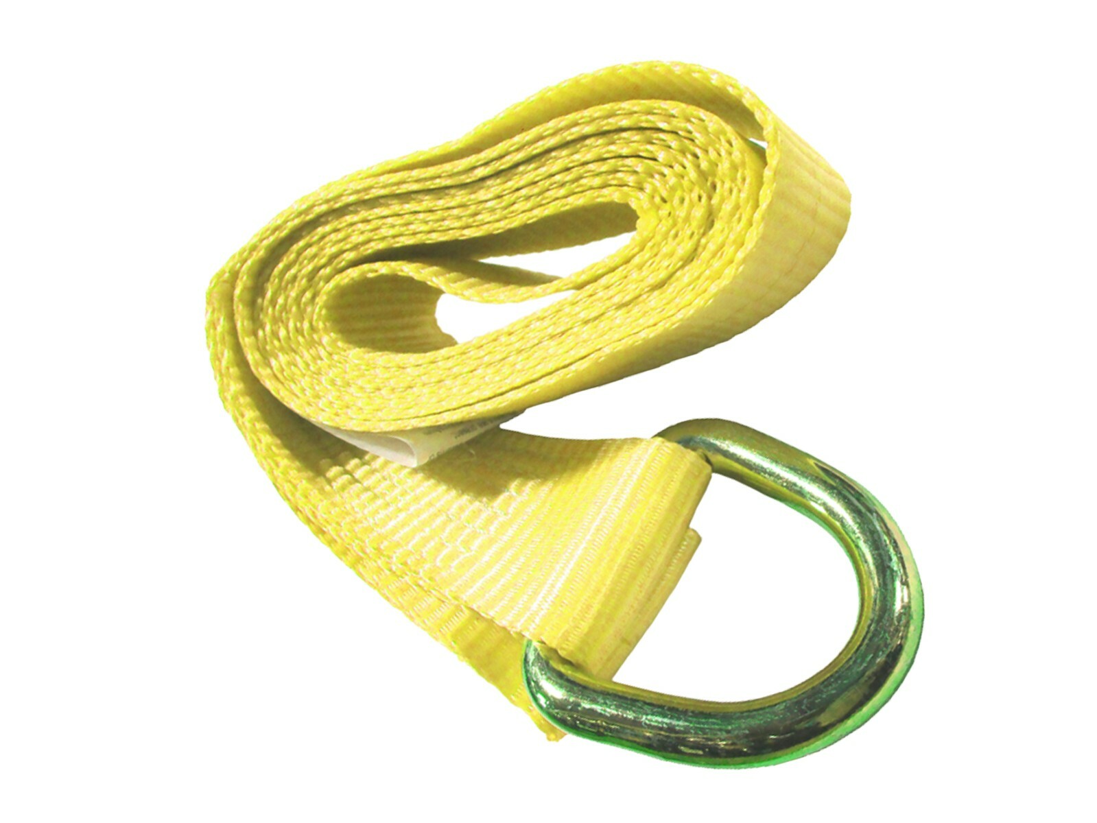 2″ x 10 ft Yellow Lasso Strap Tie Down with D Ring Wheel Lift (8 Pack)