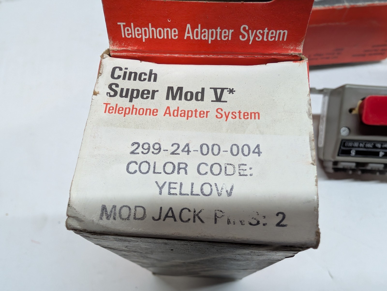 Lot of 10 TRW Cinch Super Mod V 299-24-00-004 2 Pins Color Code Yellow NOS OEM