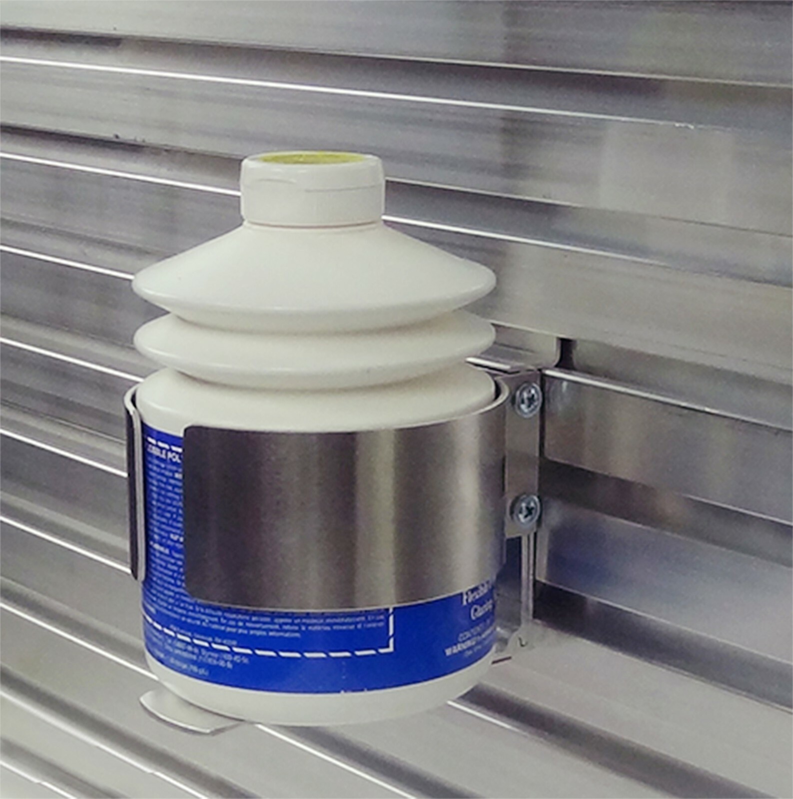 1 QUART CAN CUP HOLDER SLATWALL MOUNT ALUMINUM TIME SHAVER AC4