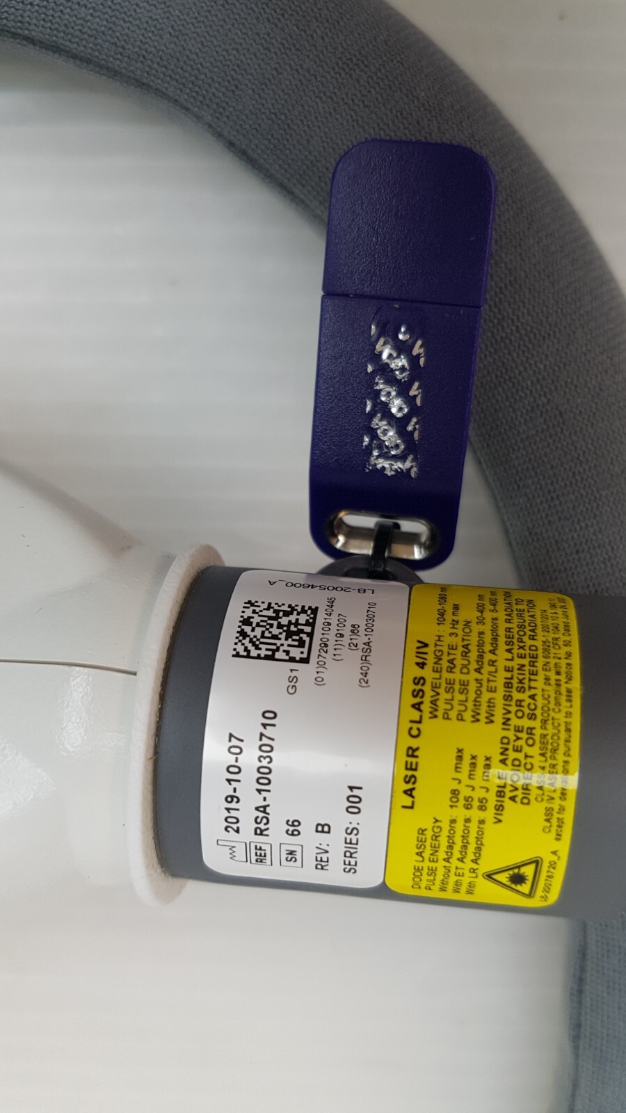 Lumenis HIGH SPEED LightSheer 1060nm SA-10030710 REV. B spot size 22x35mm