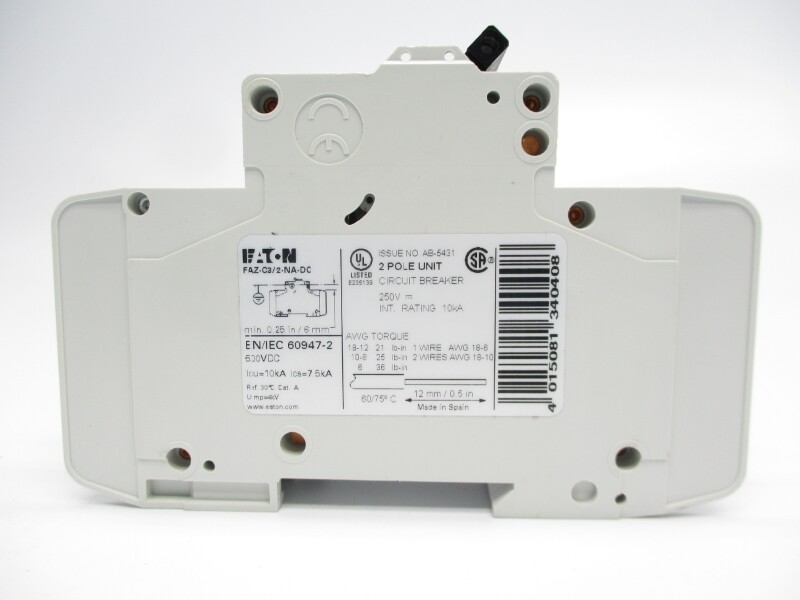 EATON FAZ-C3/2-NA-DC 250VDC 3A NSMP
