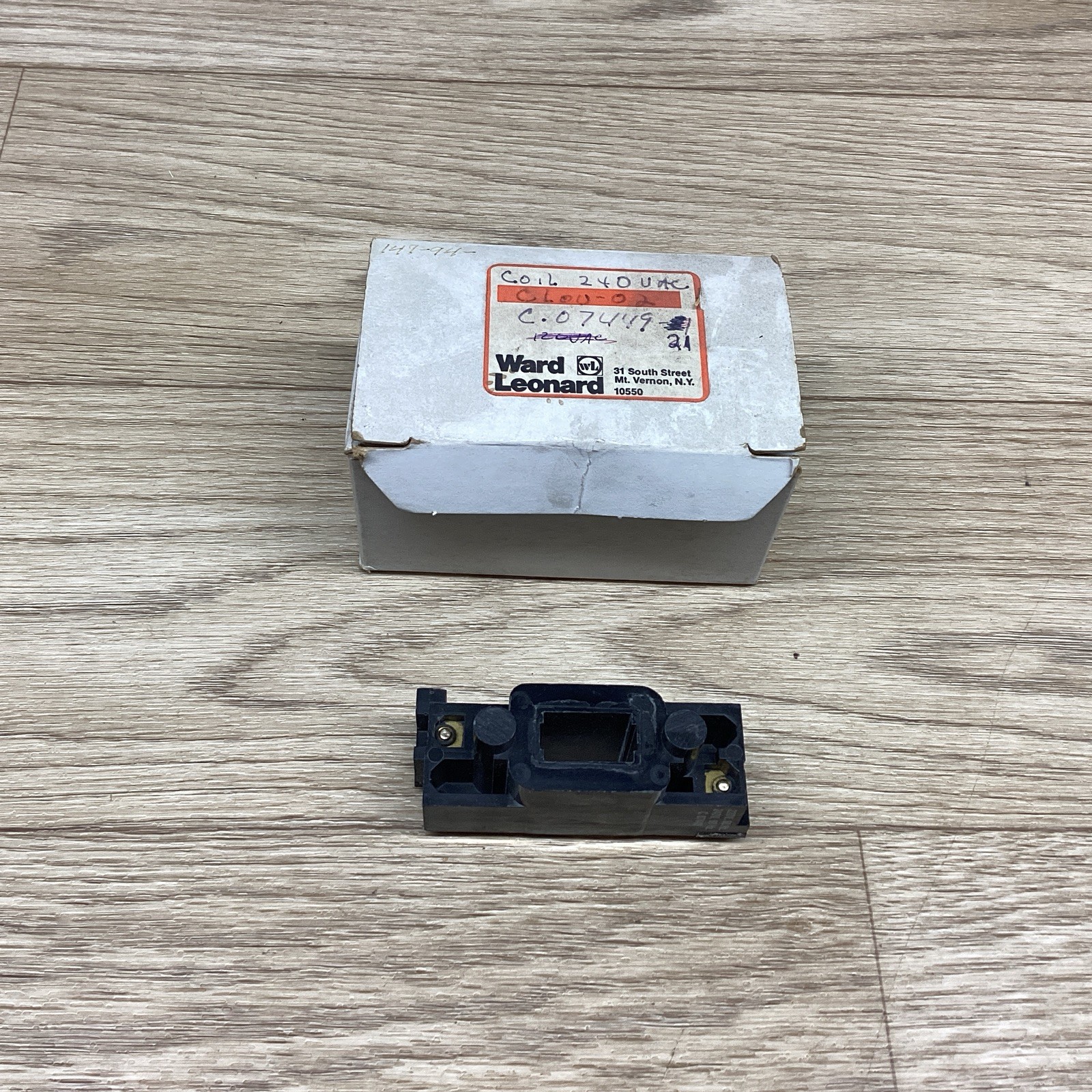 NOS WARD LEONARD 220V 50HZ 240V 60HZ C. 07449 OPERATING COIL #818PT145*CO