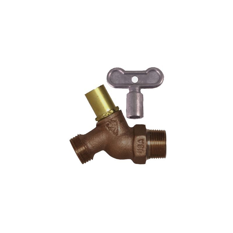 ARROWHEAD 251LF Hose Bib 1/2″ Brass 125 PSI 140 F 3/4″ Male Thread