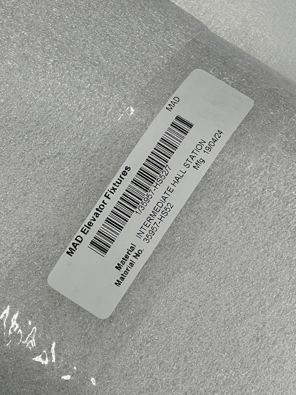 MAD Elevator Fixtures 35957-HS52 Intermediate Hall Station – NEW
