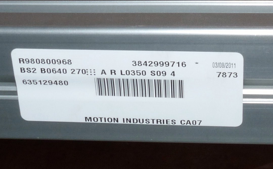 BOSCH REXROTH 3842999716 BS2 TRANSVERSE CONVEYOR BODINE 42Y6BFPP GEARMOTOR NEW