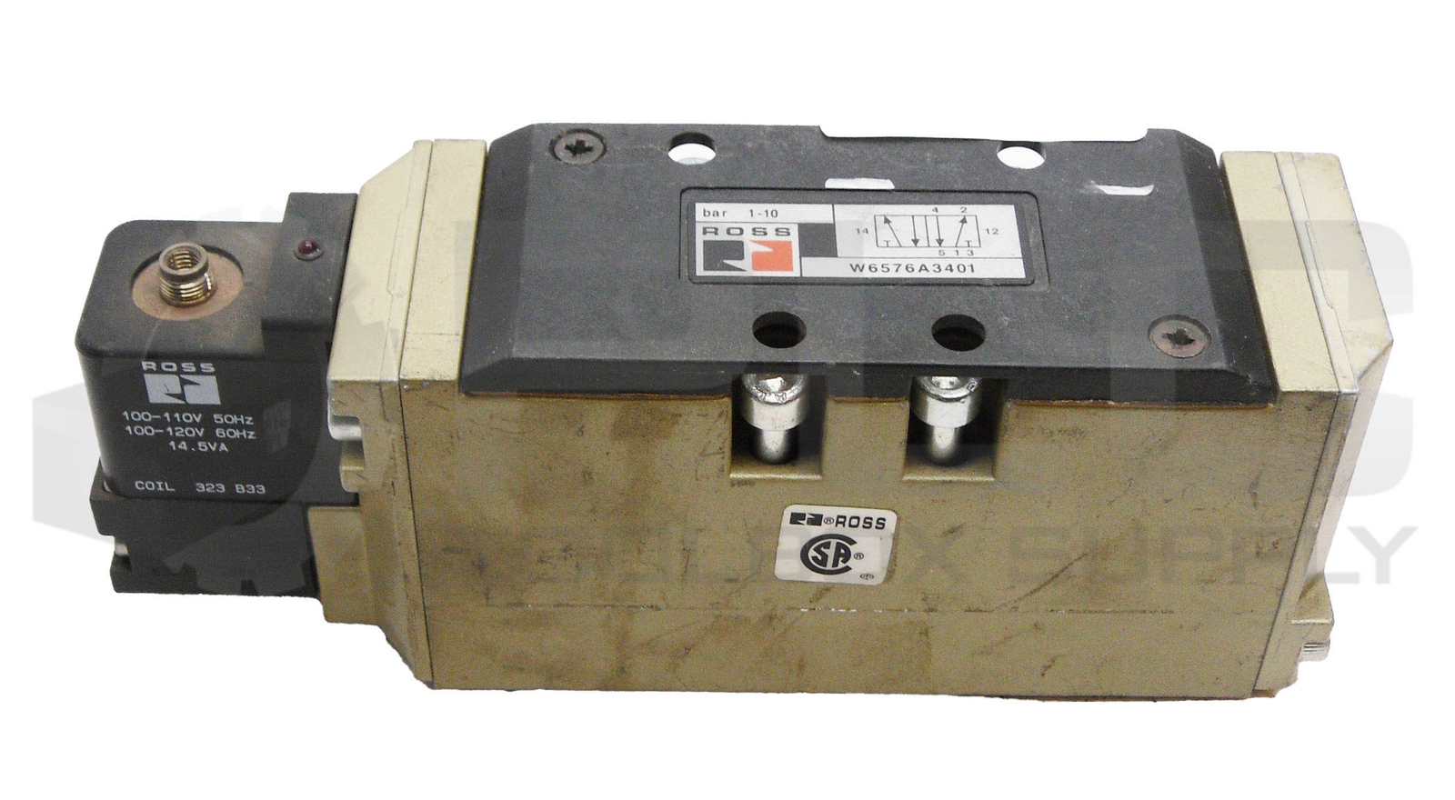 NEW ROSS CONTROLS W6576A3401 SOLENOID VALVE 1-10BAR W/ 344 B33 COIL *READ*