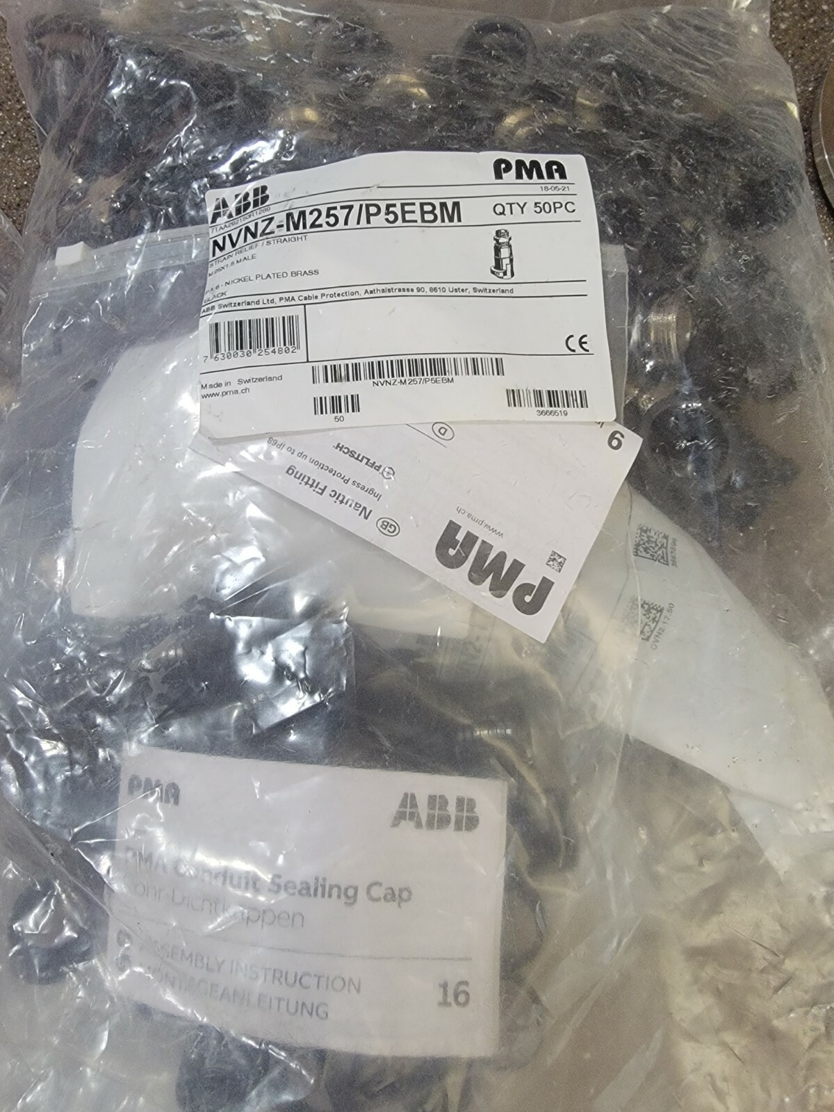 Abb pma NVNZ-M257-p5ebm. 50 count. Bx308