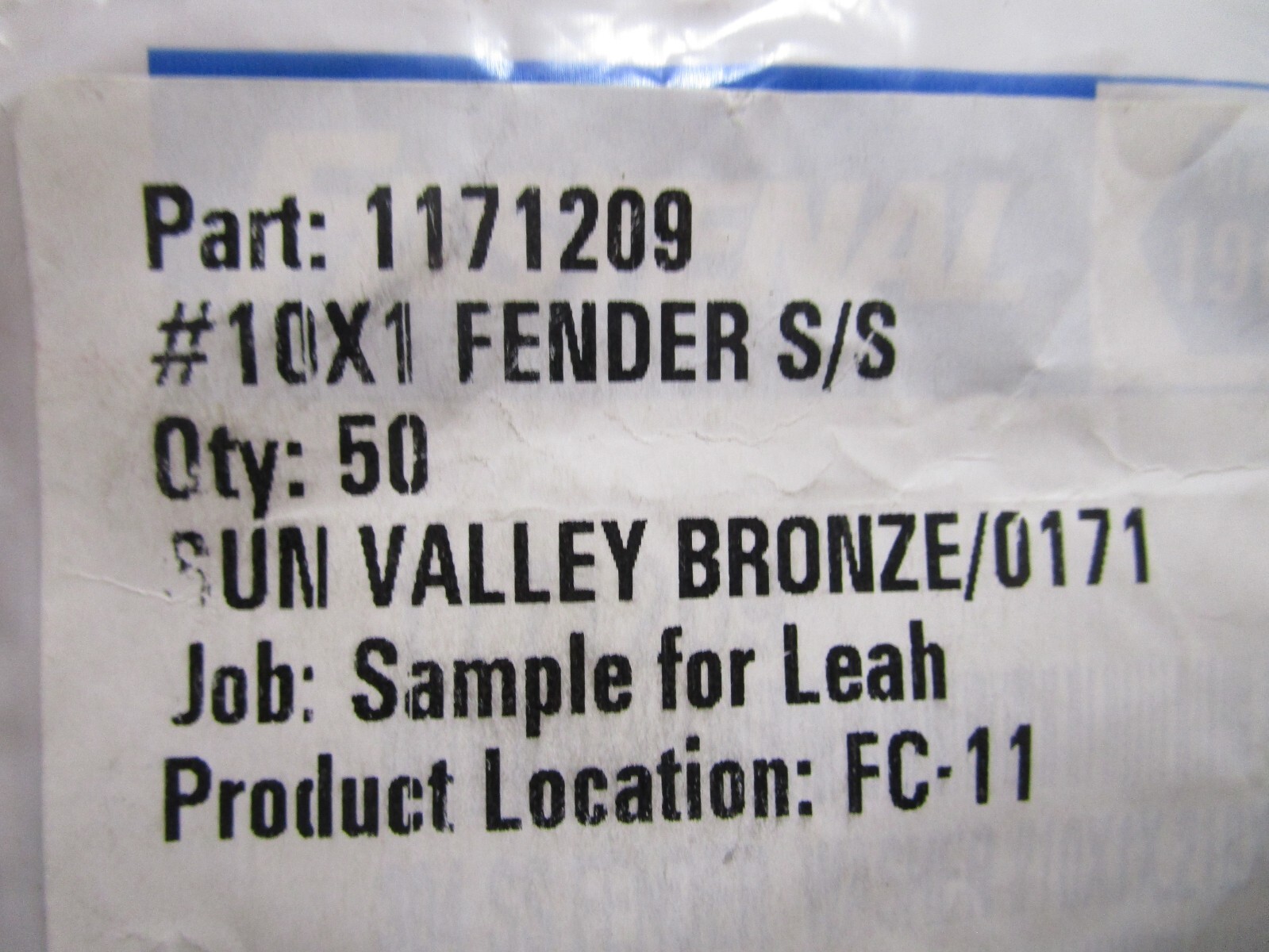 #10 x 1.000″ OD 18-8 Stainless Steel Fender Washer QTY 50