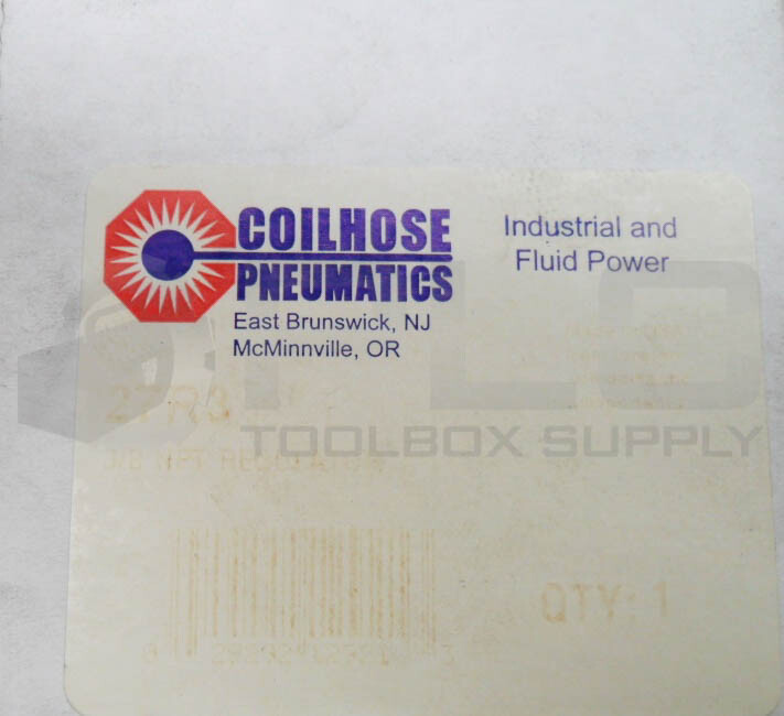 NEW COILHOSE PNEUMATICS 27R3 REGULATOR 0-125PSI