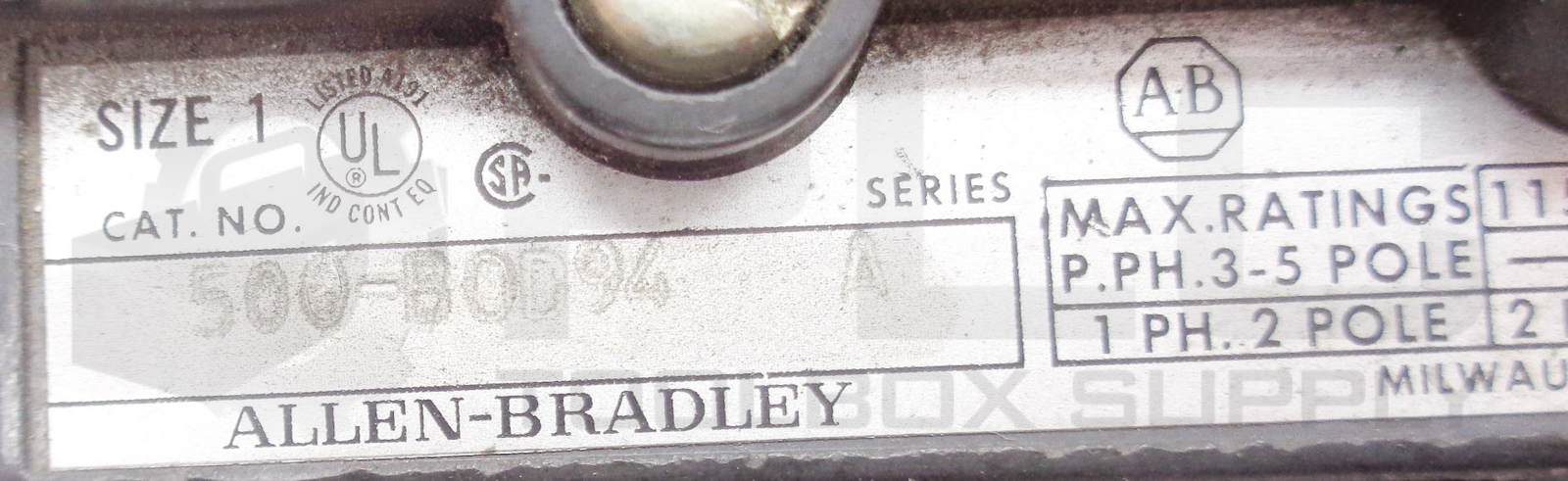 ALLEN BRADLEY 500-BOD94 A CONTACTOR W/ CB236 COIL W/ 595-A /A CONTACT 500-B0D94