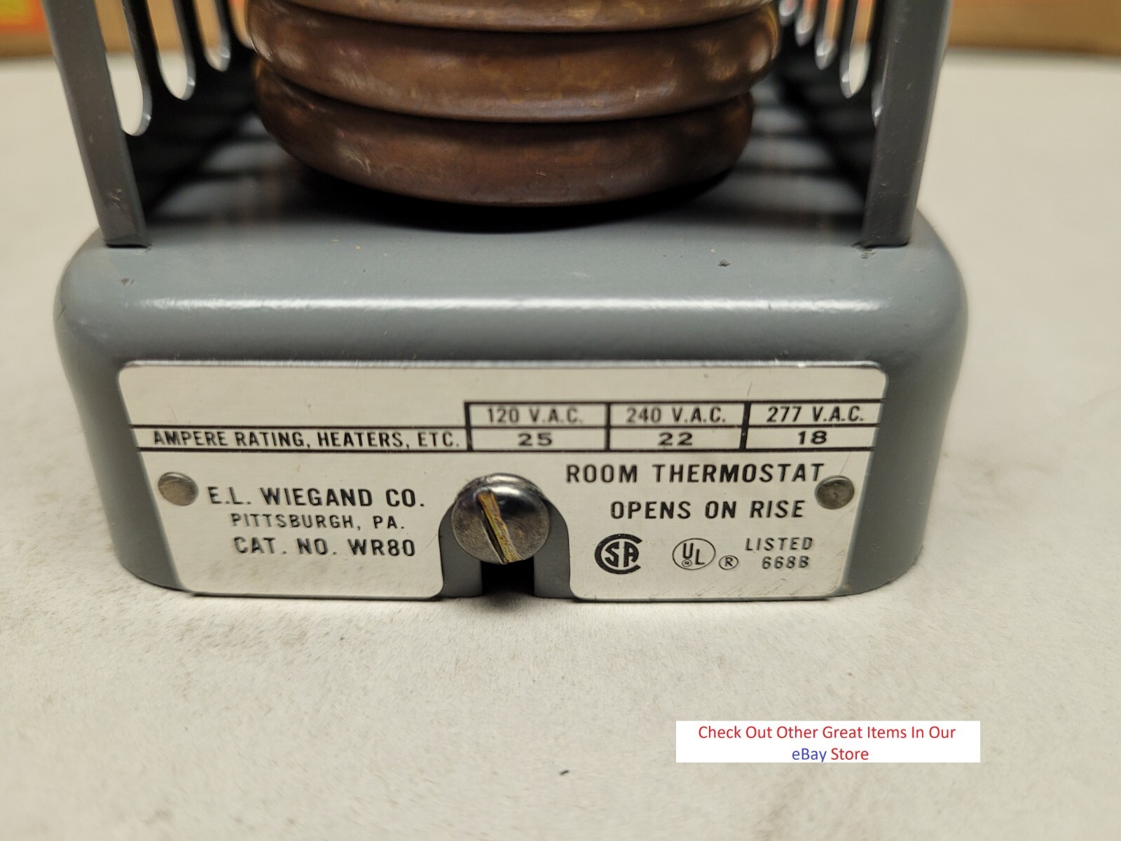 *NEW* CHROMALOX WR-80 120/277V 25/18A 50-80DEG, OPEN ON RISE, WR80