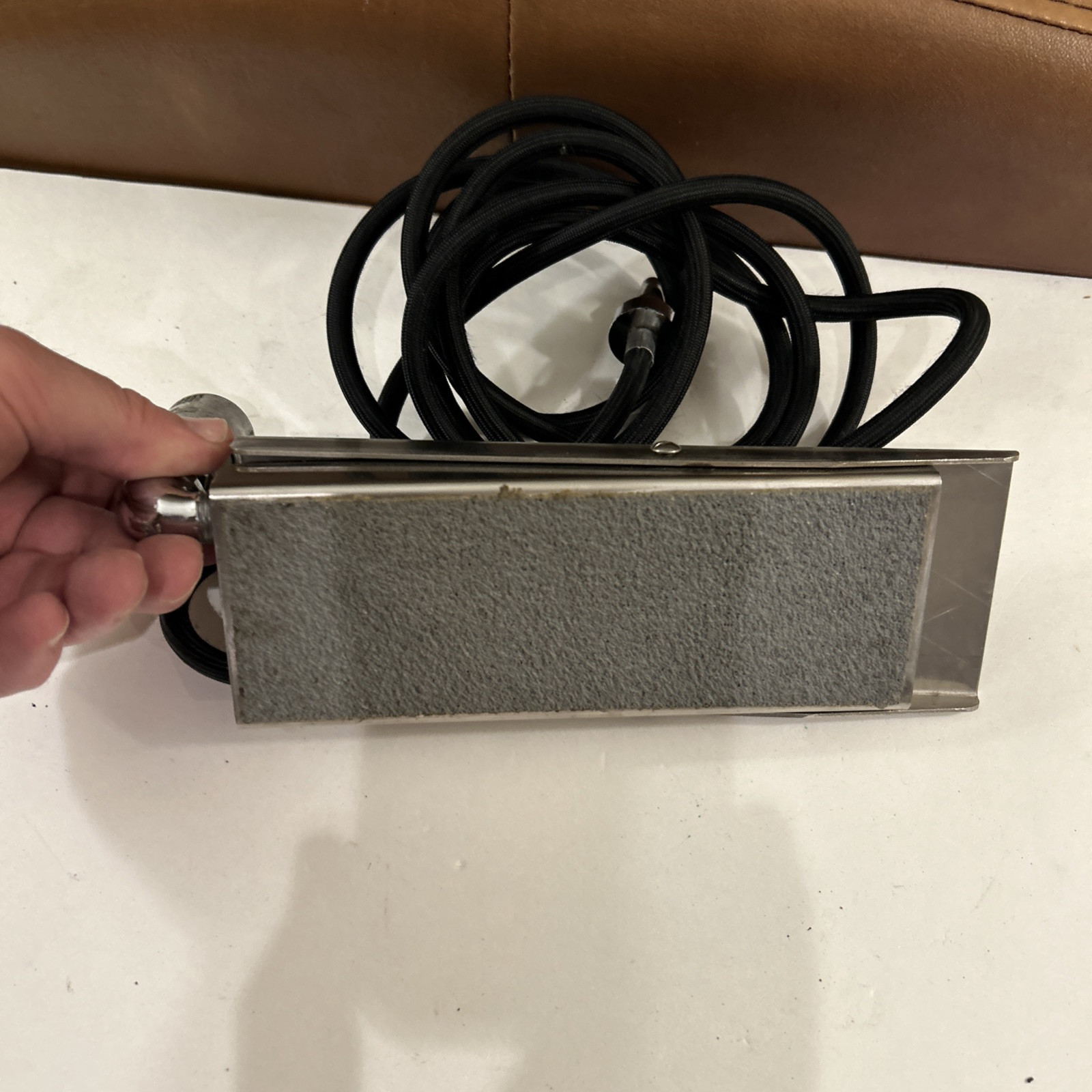 Vintage Schrader Pneumatic Foot Pedal With Hose