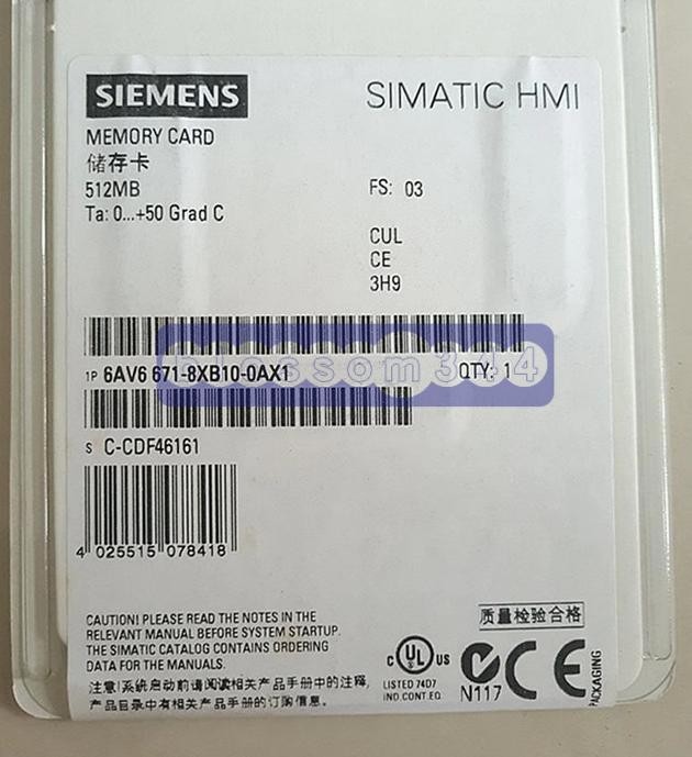 1PCS New Siemens Simatic 6AV6671-8XB10-0AX1 HMI memory card
