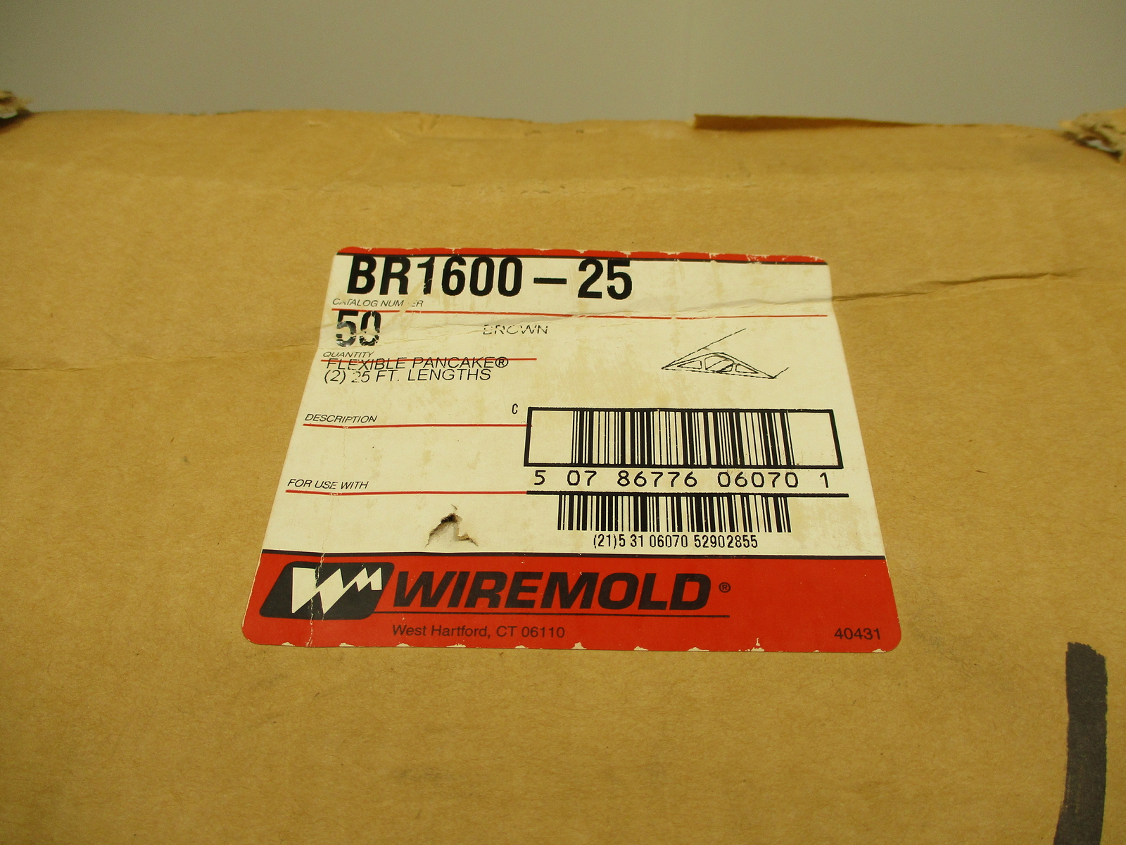 *NEW* WIREMOLD BR1600-25 NON-METALLIC FLEX PANCAKE