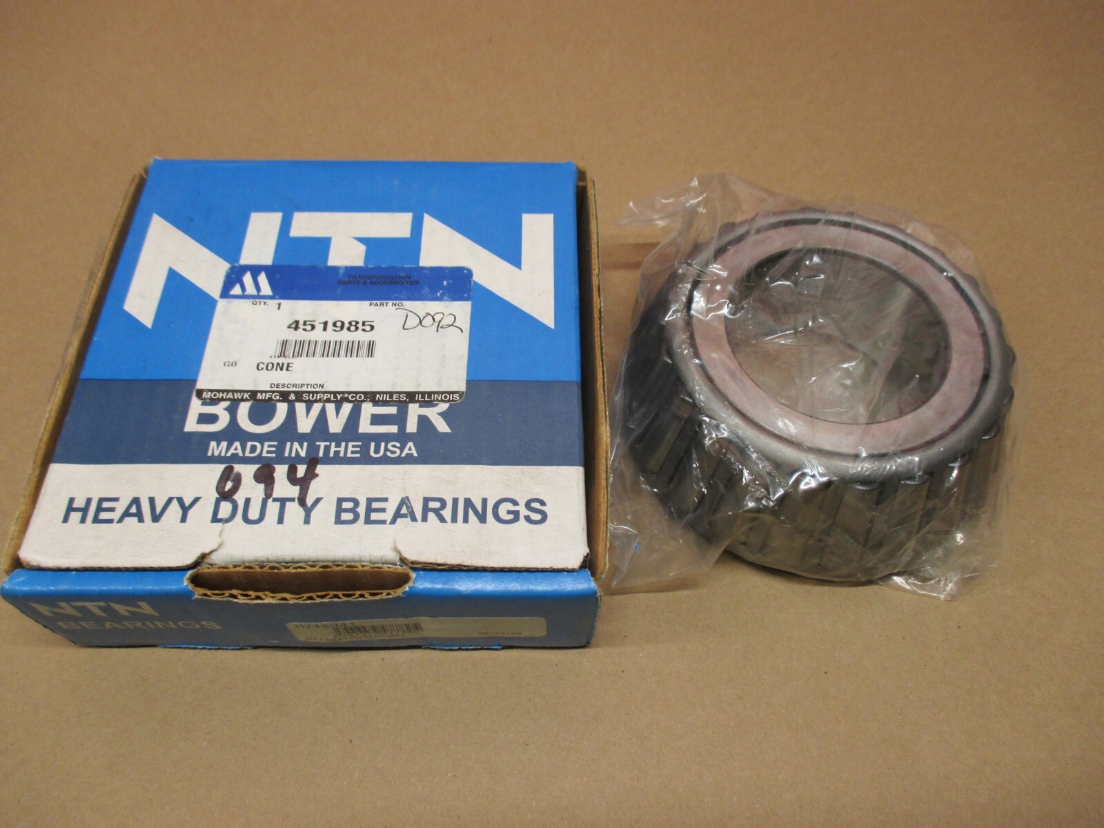 NTN BOWER H715341PW3 BEARING CONE MOHAWK 451985 NEW