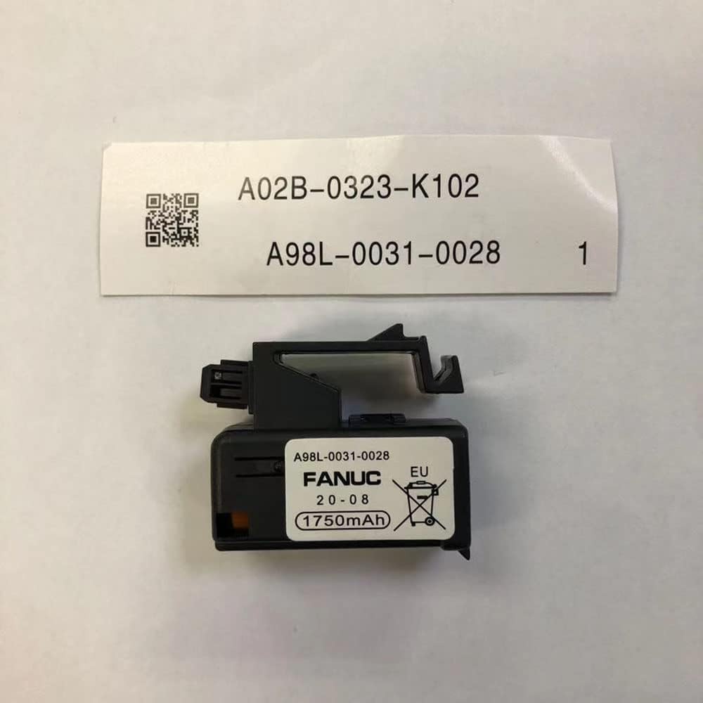 Pack of 2 Replacement for Fanuc A98L 0031 0028 A02B 0309 K102 3V 1750mAh PLC